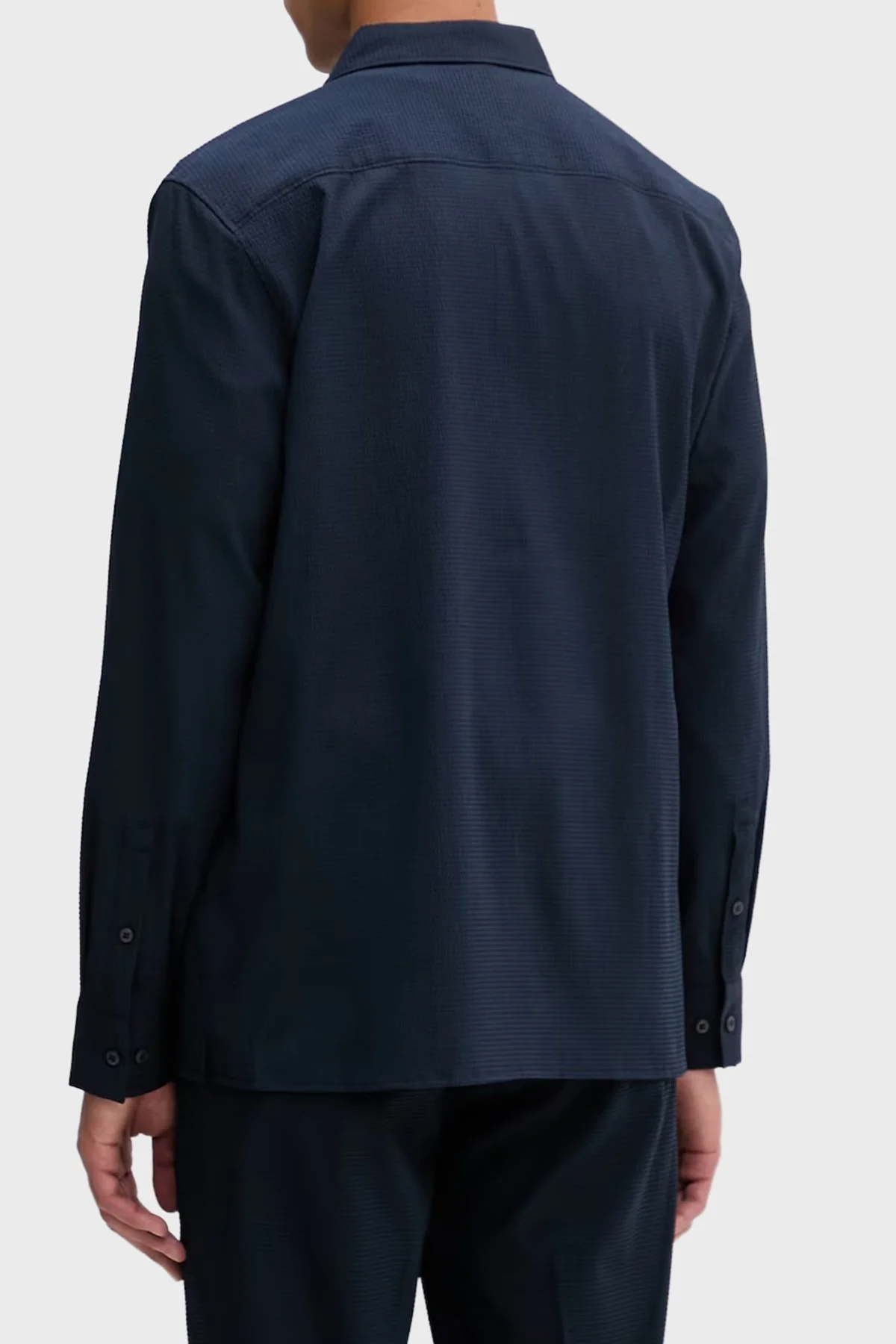 Calvin Klein Regular Fit Göğüs Cepli LV04LF108GCEF Erkek Gömlek LV04LF108G CEF LACİVERT - 3