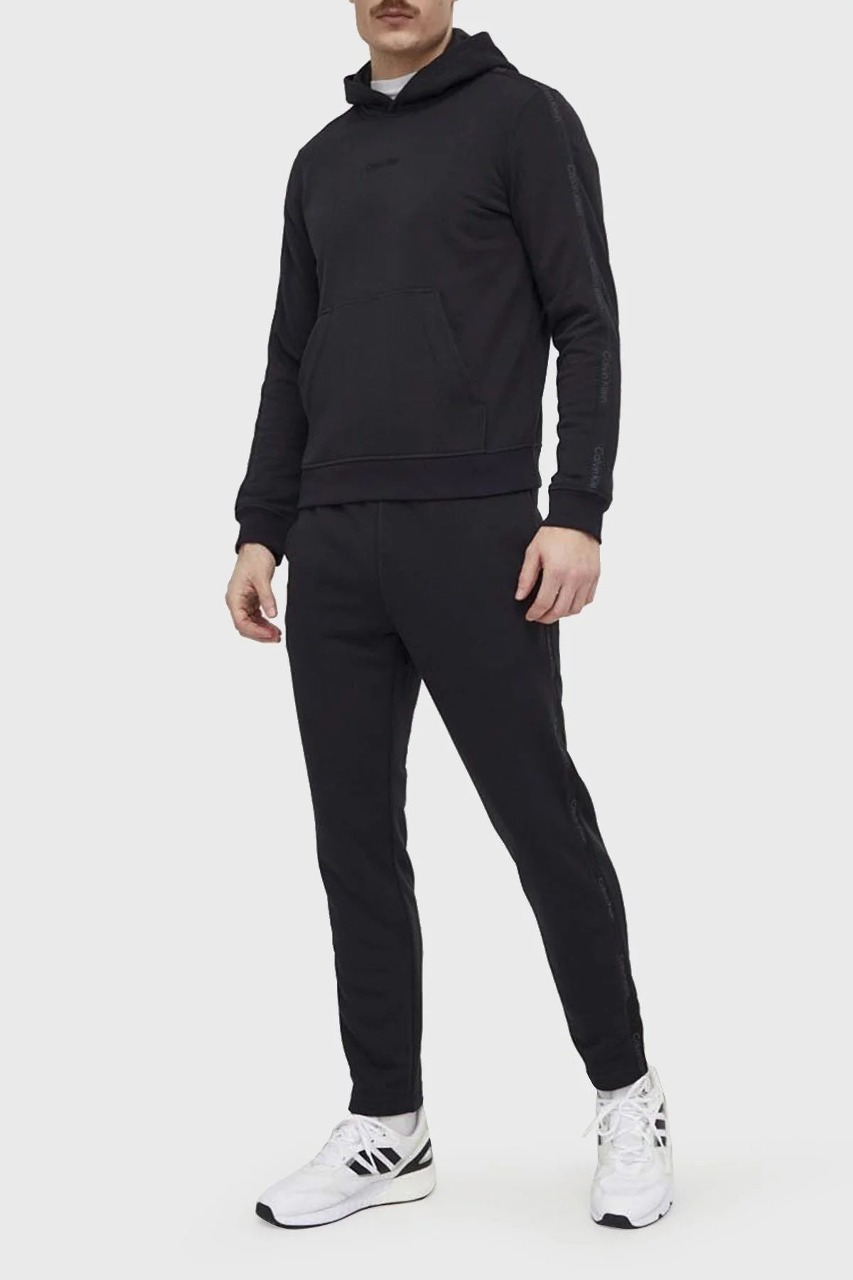 Calvin Klein Regular Fit Kapüşonlu 00GMS4W336BAE Erkek Sweat 00GMS4W336 BAE SİYAH - 3