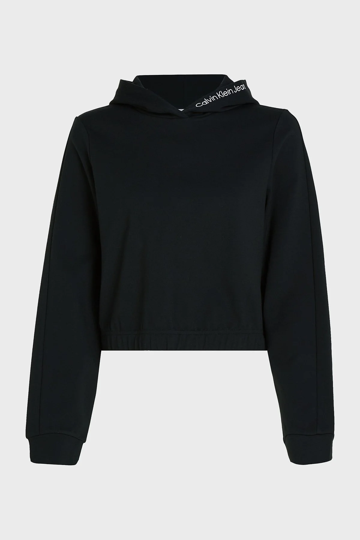 Calvin Klein Regular Fit Kapüşonlu Crop J20J222200BEH Bayan Sweat J20J222200 BEH SİYAH - 5