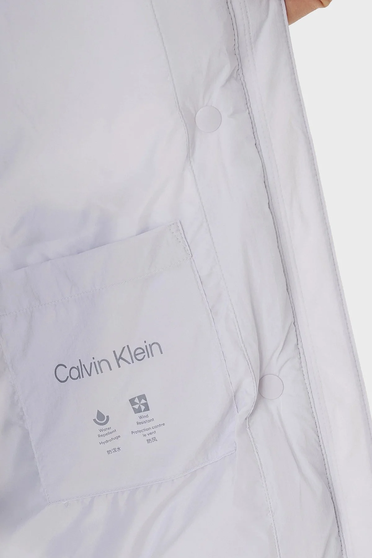 Calvin Klein Regular Fit Kapüşonlu Kemer Detaylı Suya Dayanıklı LV047D507GWGA Bayan Mont LV047D507G WGA LİLA - 6
