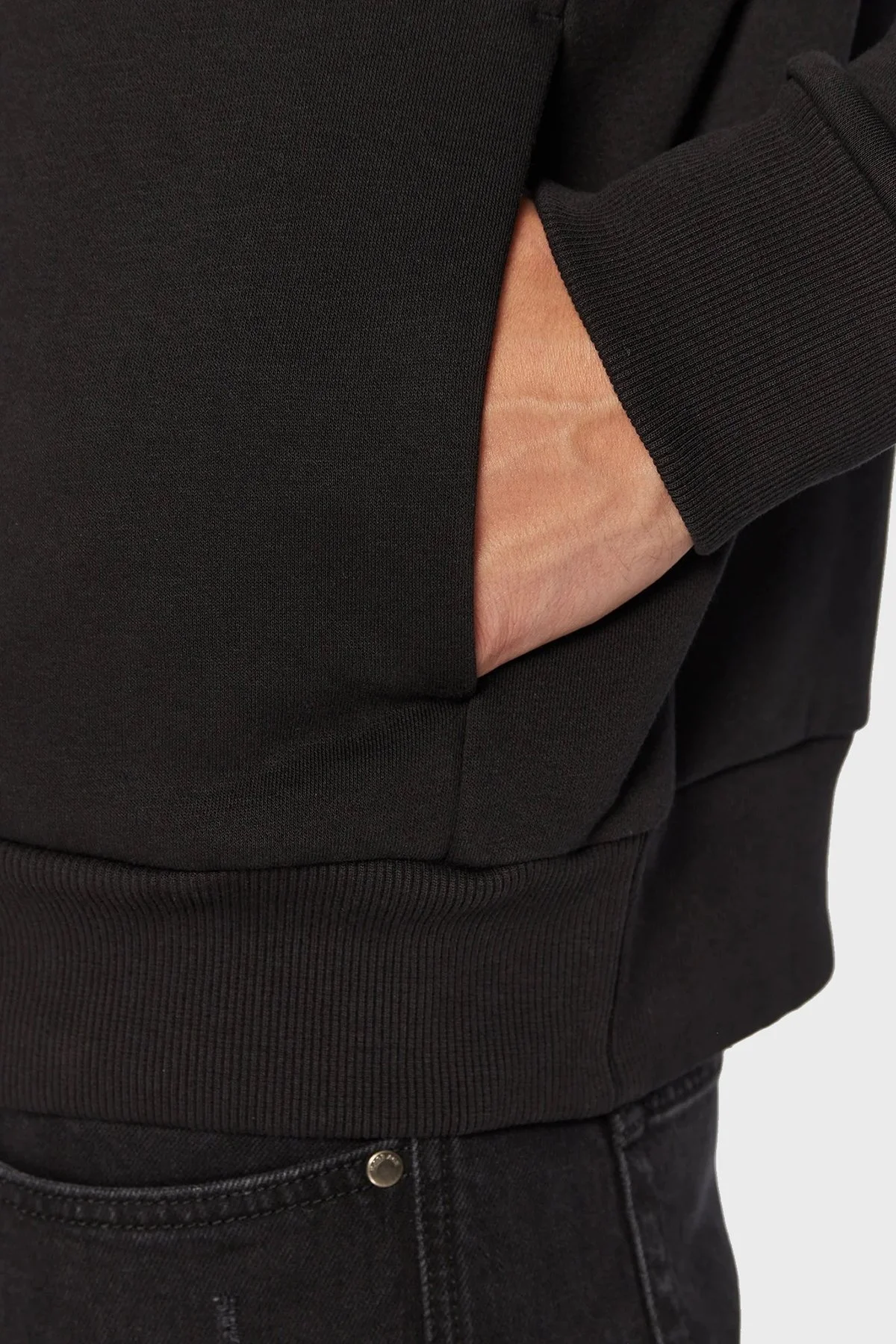 Calvin Klein Regular Fit Kapüşonlu Organik Pamuklu Erkek Sweat K10K110092 BEH SİYAH - 5