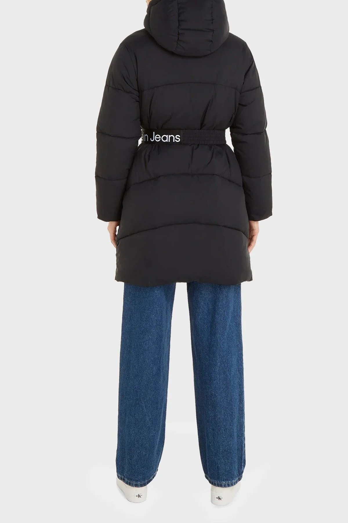 Calvin Klein Regular Fit Kapüşonlu Şişme J20J221894BEH Bayan Mont J20J221894 BEH SİYAH - 2