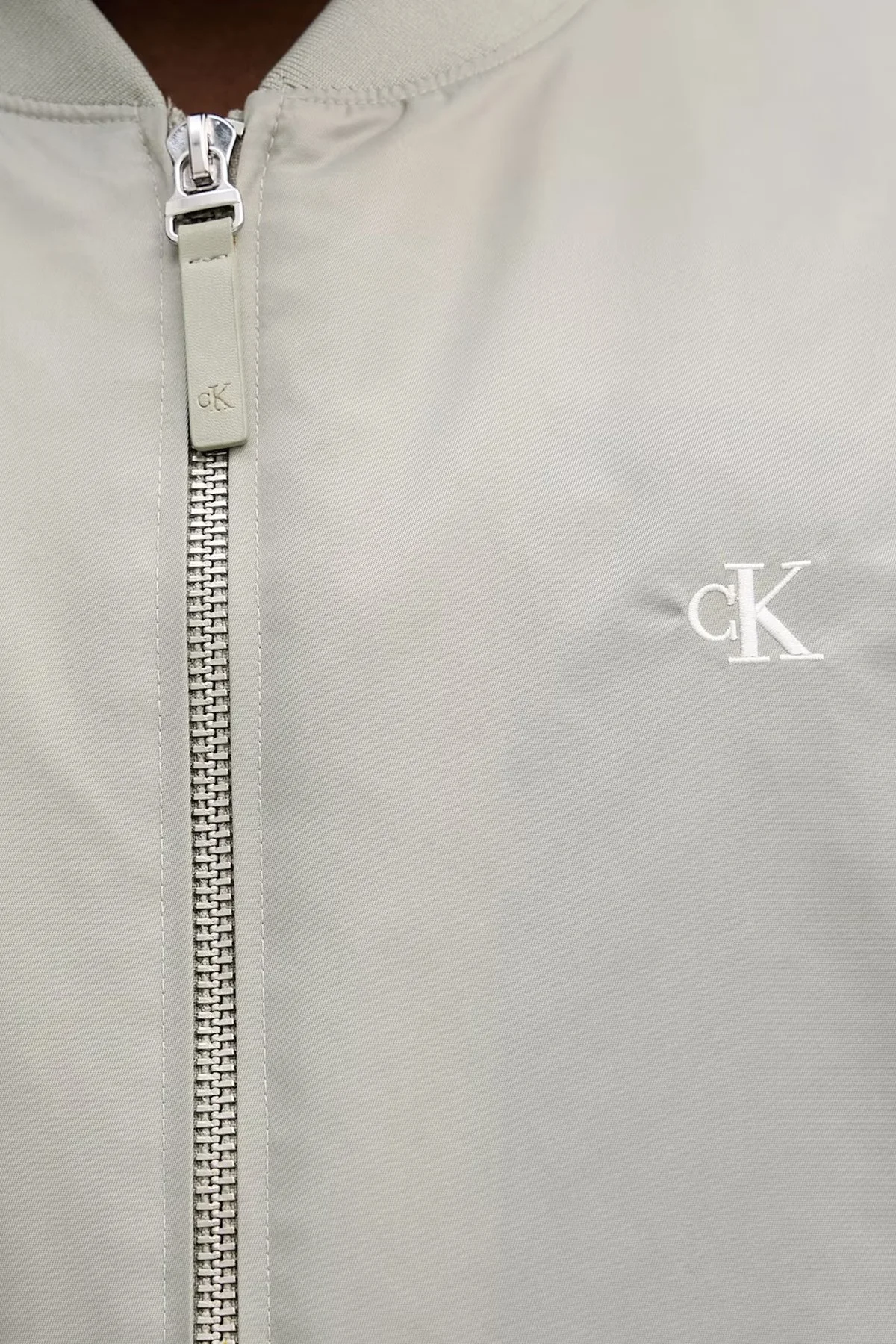 Calvin Klein Regular Fit Kolej Yaka Su itici Bomber LV04RC526G2GB Erkek Ceket LV04RC526G 2GB HAKİ - 5