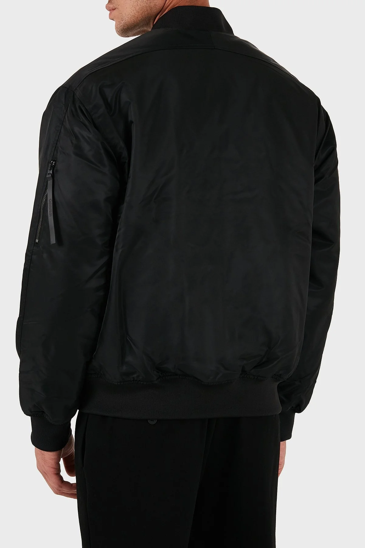 Calvin Klein Regular Fit Kolej Yaka Su İtici Bomber LV04RC526GUB1 Erkek Ceket LV04RC526G UB1 SİYAH - 3