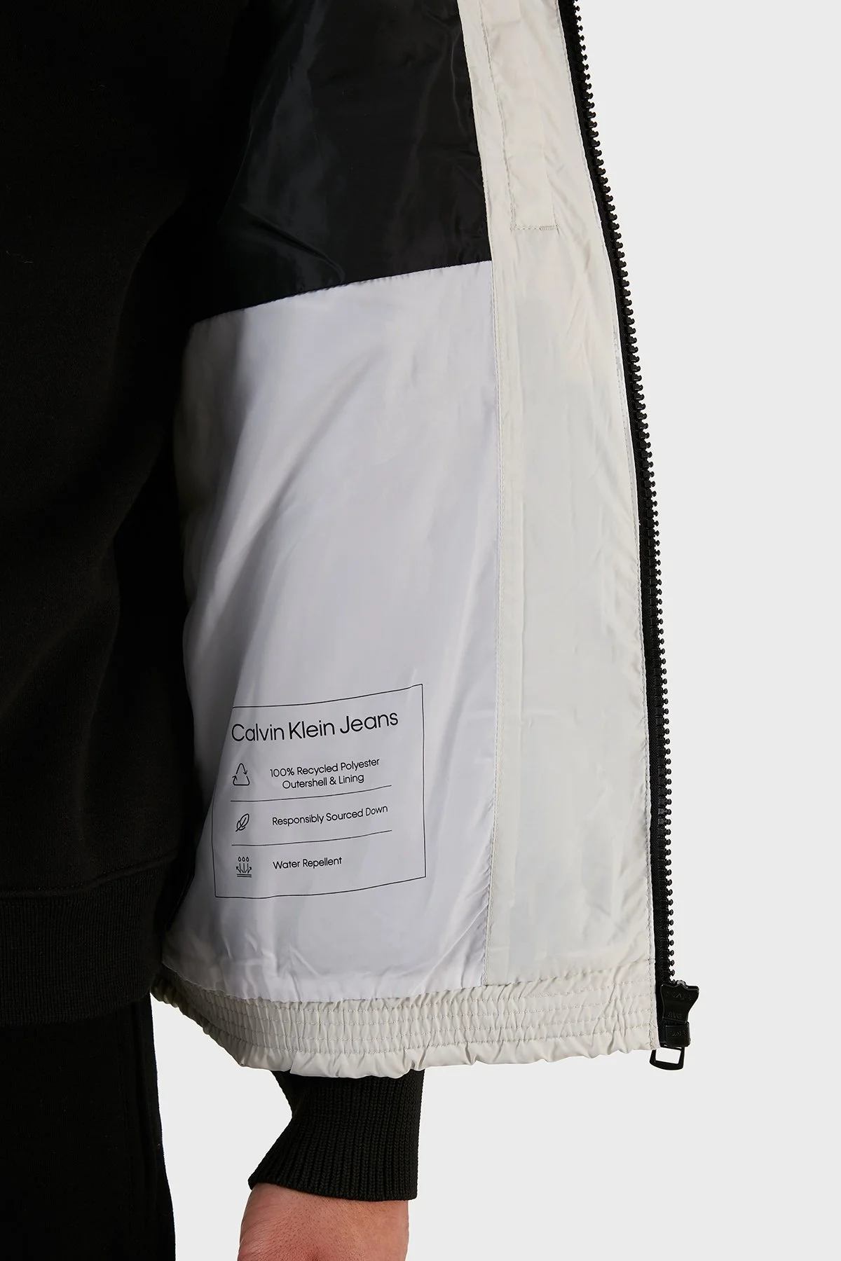 Calvin Klein Regular Fit Kuş Tüyü Dolgulu Dik Yakalı Şişme Erkek Yelek J30J319055 PRF GRİ - 6