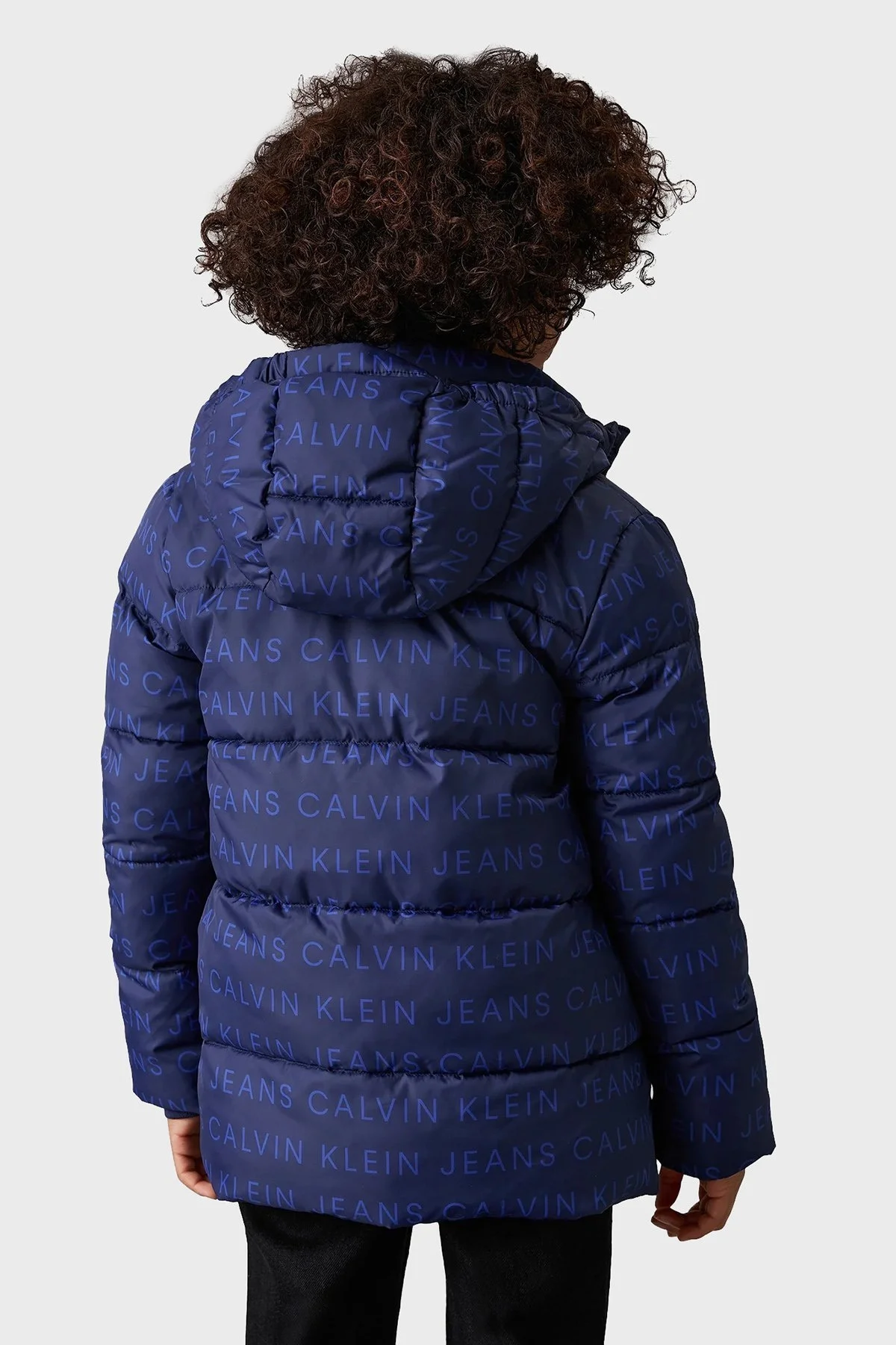 Calvin Klein Regular Fit Logo Desenli IB0IB022890G8 Çocuk Mont IB0IB02289 0G8 LACİVERT - 2