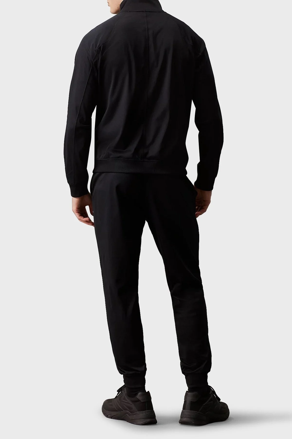 Calvin Klein Regular Fit Dik Yaka 00GMS4J418BAE Erkek Eşofman Takımı 00GMS4J418 BAE SİYAH - 8