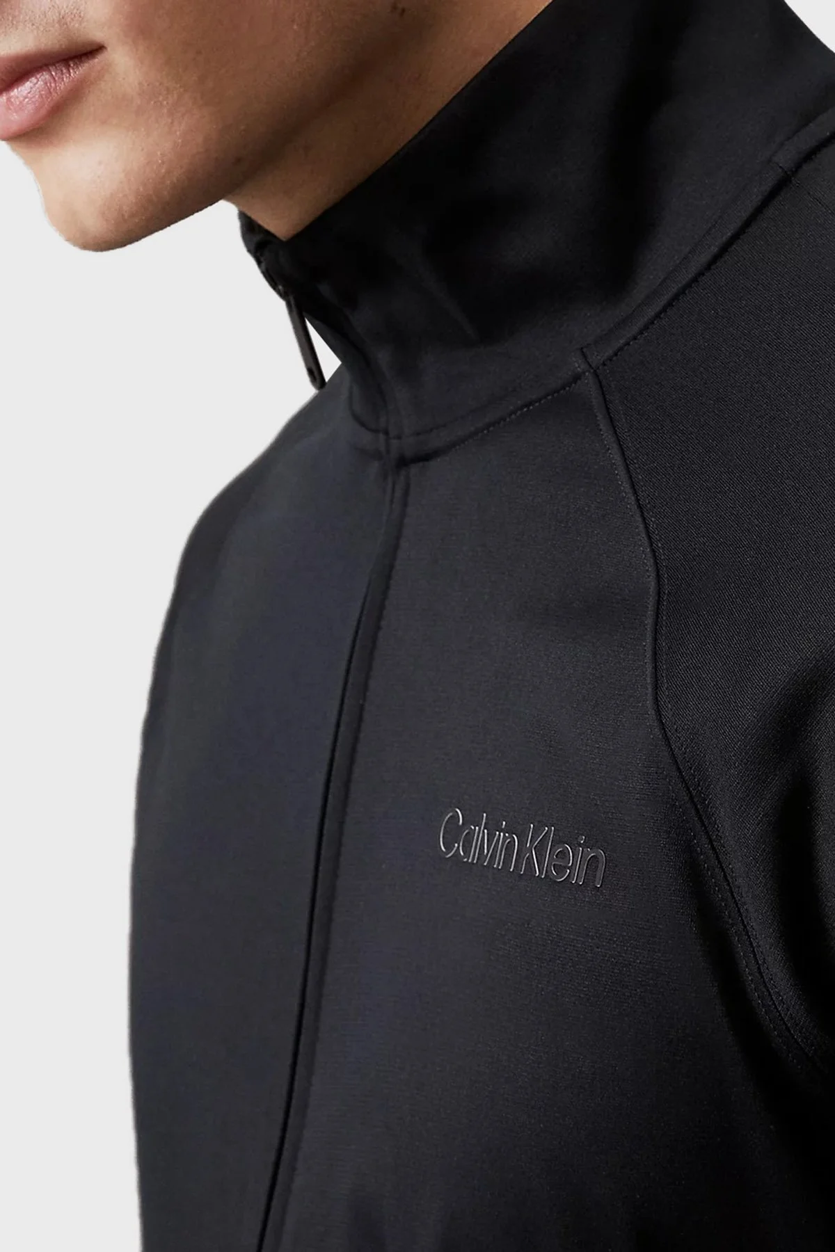 Calvin Klein Regular Fit Dik Yaka 00GMS4J418BAE Erkek Eşofman Takımı 00GMS4J418 BAE SİYAH - 10