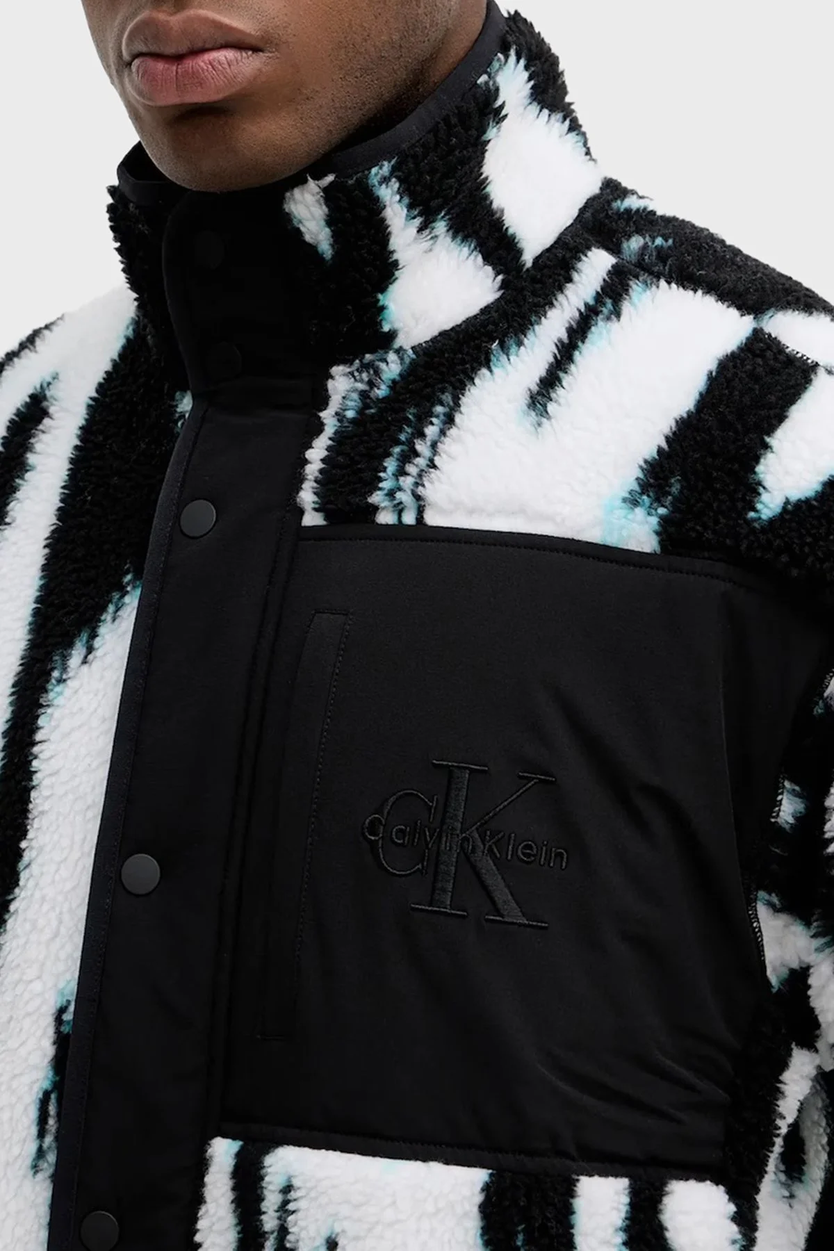 Calvin Klein Regular Fit Logolu Dik Yaka LV04RD219GUB1 Erkek Ceket LV04RD219G UB1 SİYAH - 2