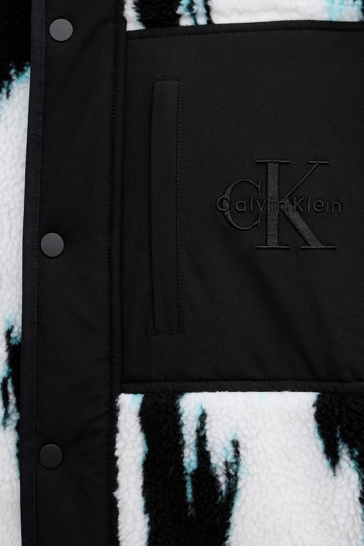 Calvin Klein Regular Fit Logolu Dik Yaka LV04RD219GUB1 Erkek Ceket LV04RD219G UB1 SİYAH - 4