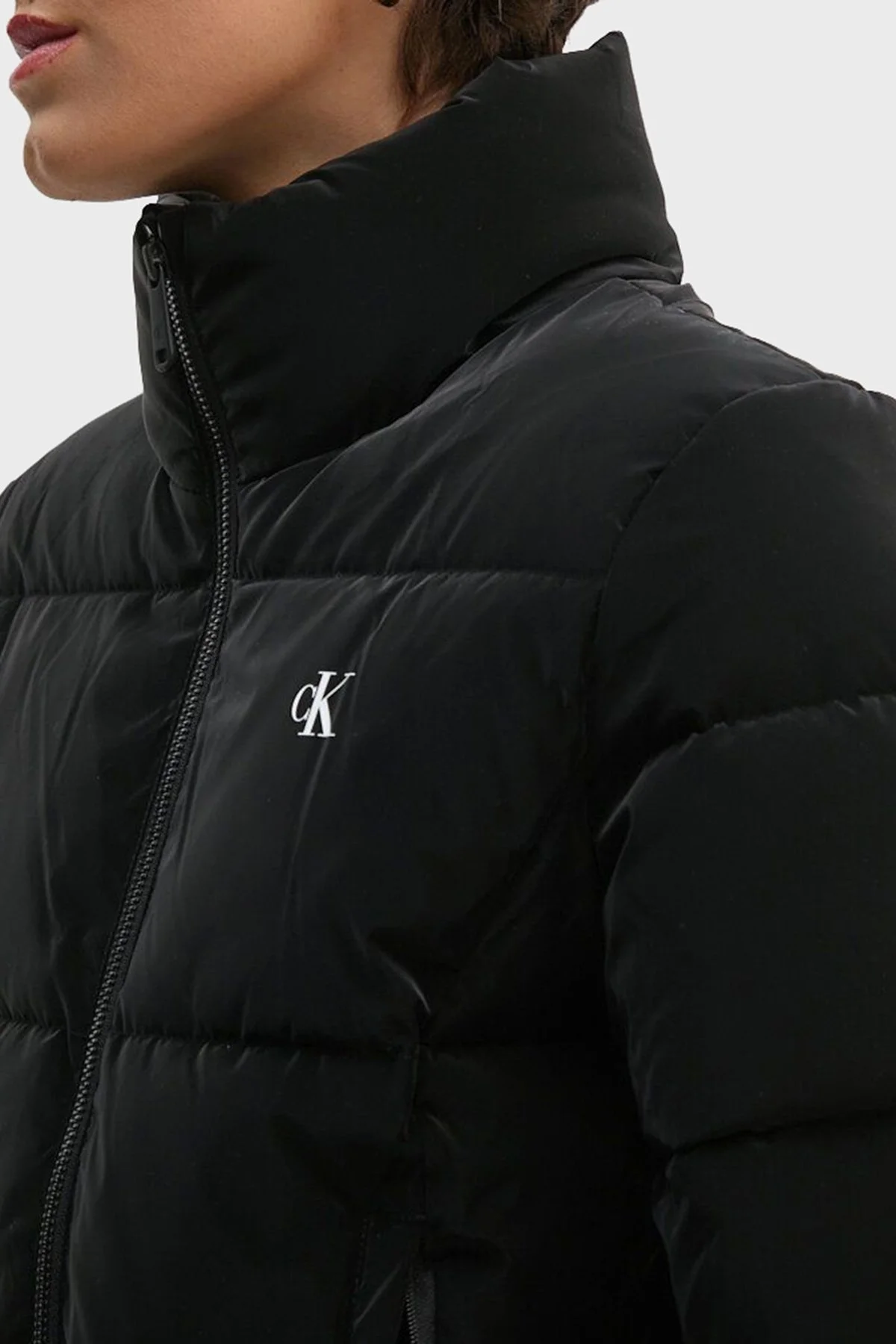 Calvin Klein Regular Fit Logolu J20J224428BEH Bayan Mont J20J224428 BEH SİYAH - 4