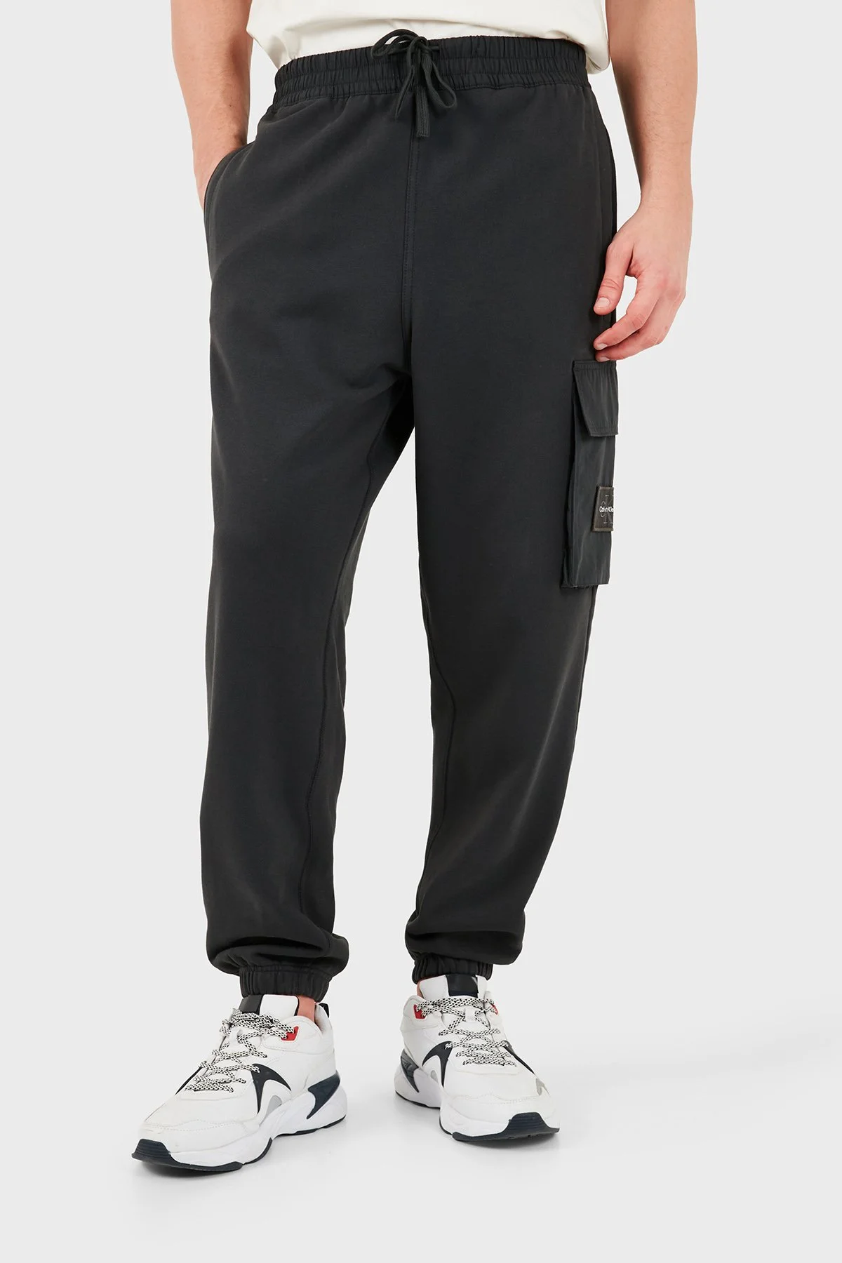 Calvin Klein Regular Fit Logolu Kargo Cepli LV04RJ204G8MN Erkek Pantolon LV04RJ204G 8MN Antrasit - 5