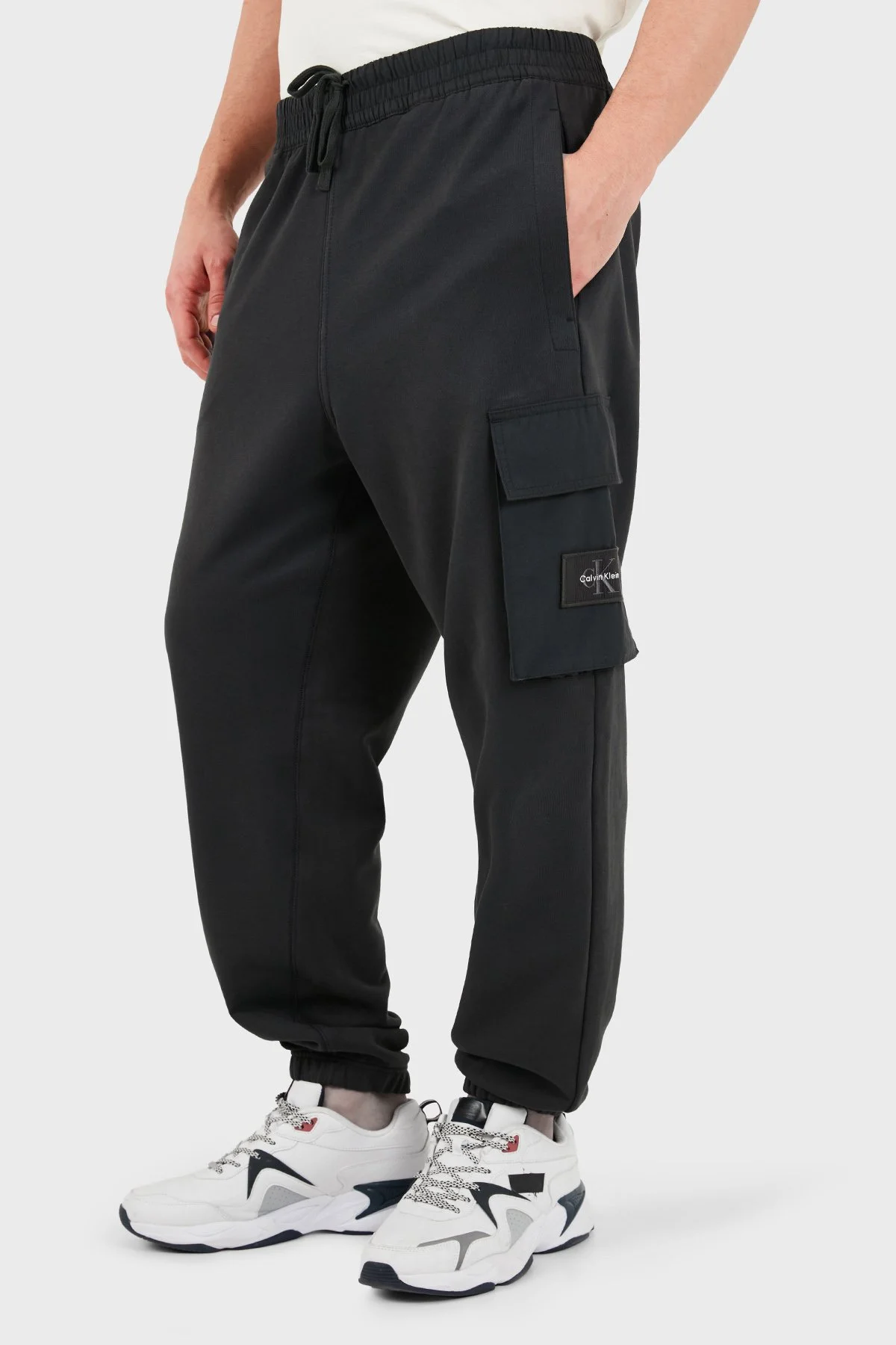 Calvin Klein Regular Fit Logolu Kargo Cepli LV04RJ204G8MN Erkek Pantolon LV04RJ204G 8MN Antrasit - 6
