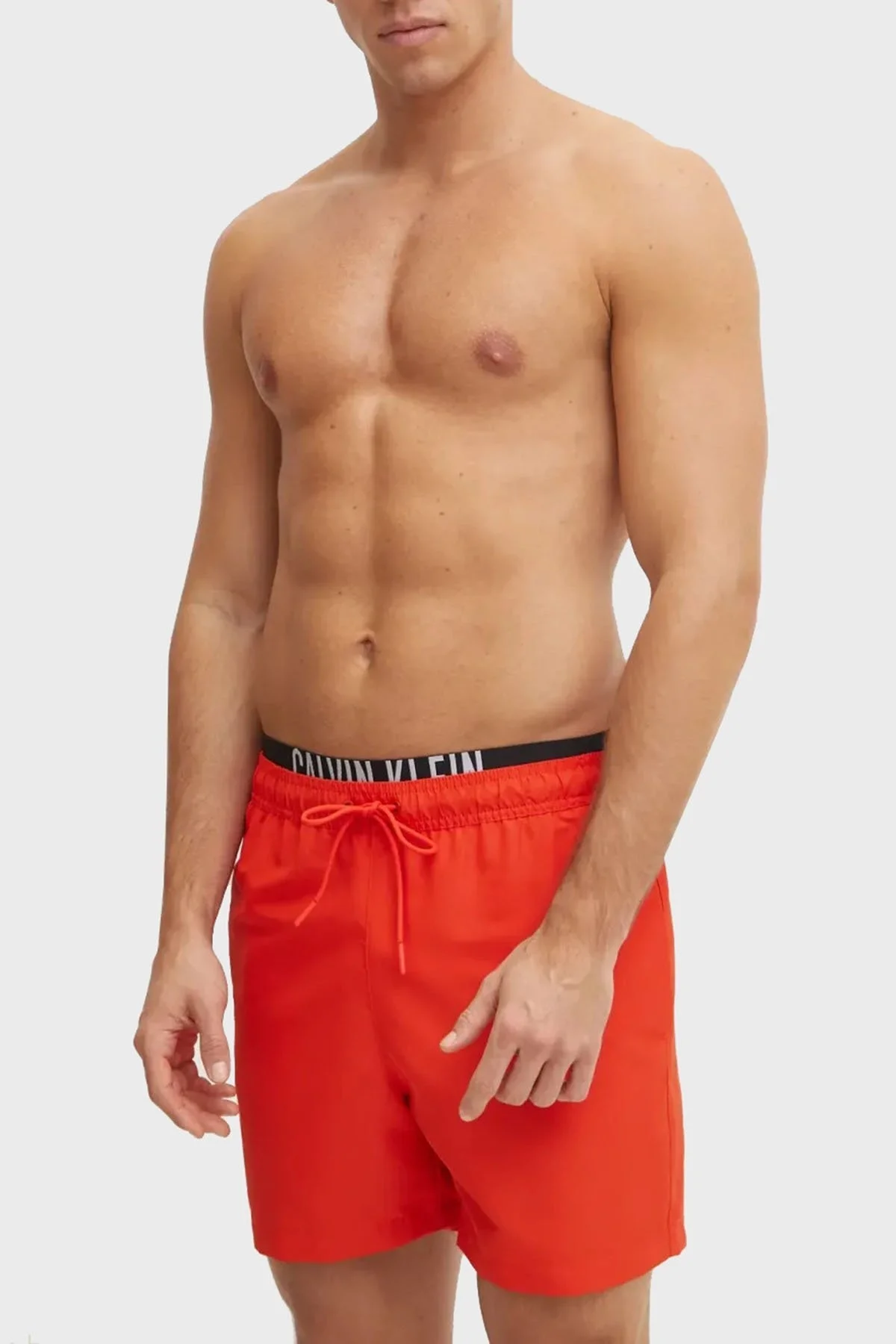 Calvin Klein Regular Fit Logolu KM0KM01093XM8 Erkek Mayo Short KM0KM01093 XM8 KIRMIZI - 5