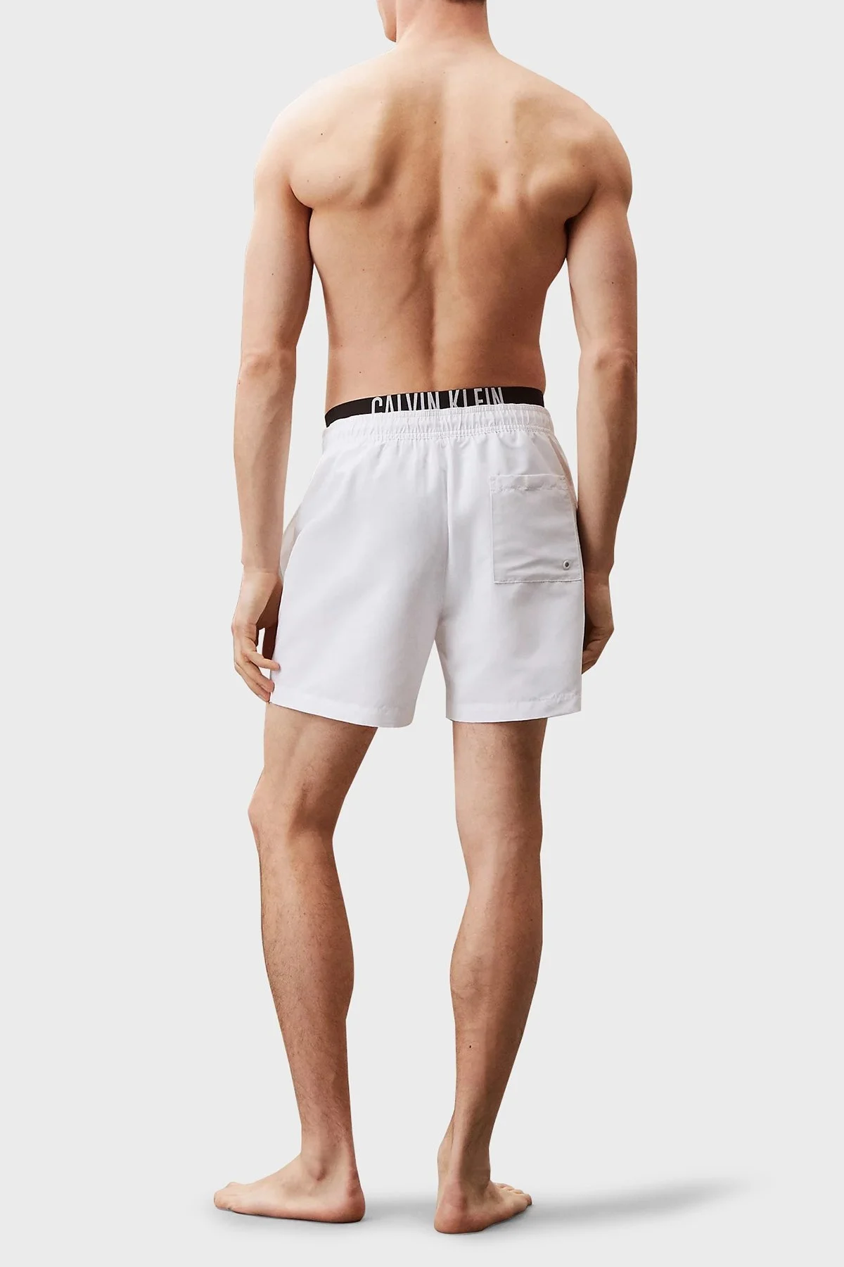 Calvin Klein Regular Fit Logolu KM0KM01093YCD Erkek Mayo Short KM0KM01093 YCD BEYAZ - 8