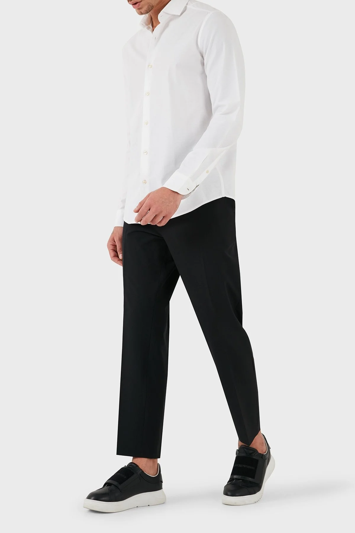 Calvin Klein Regular Fit Normal Bel Düz Paça K10K113918BEH Erkek Pantolon K10K113918 BEH SİYAH - 8