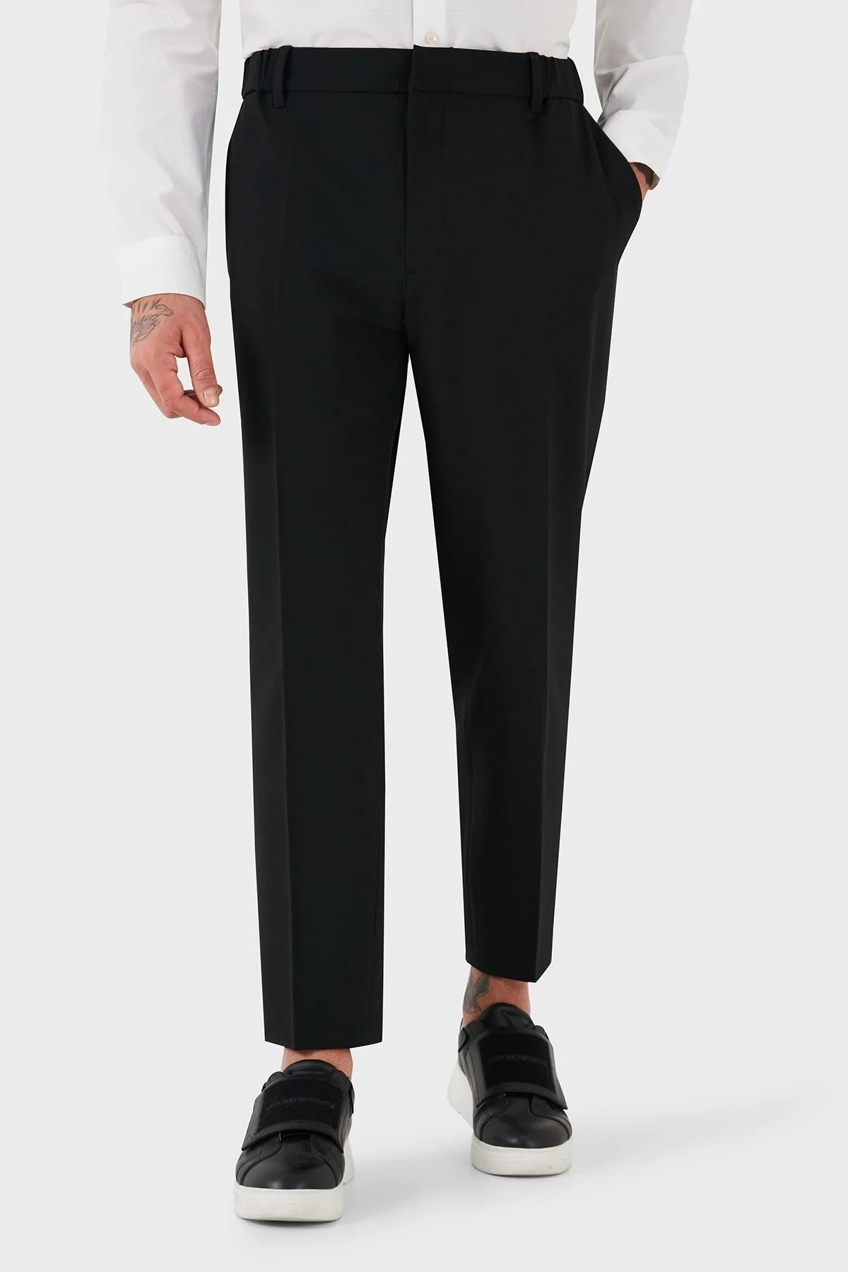 Calvin Klein Regular Fit Normal Bel Düz Paça K10K113918BEH Erkek Pantolon K10K113918 BEH SİYAH - 9