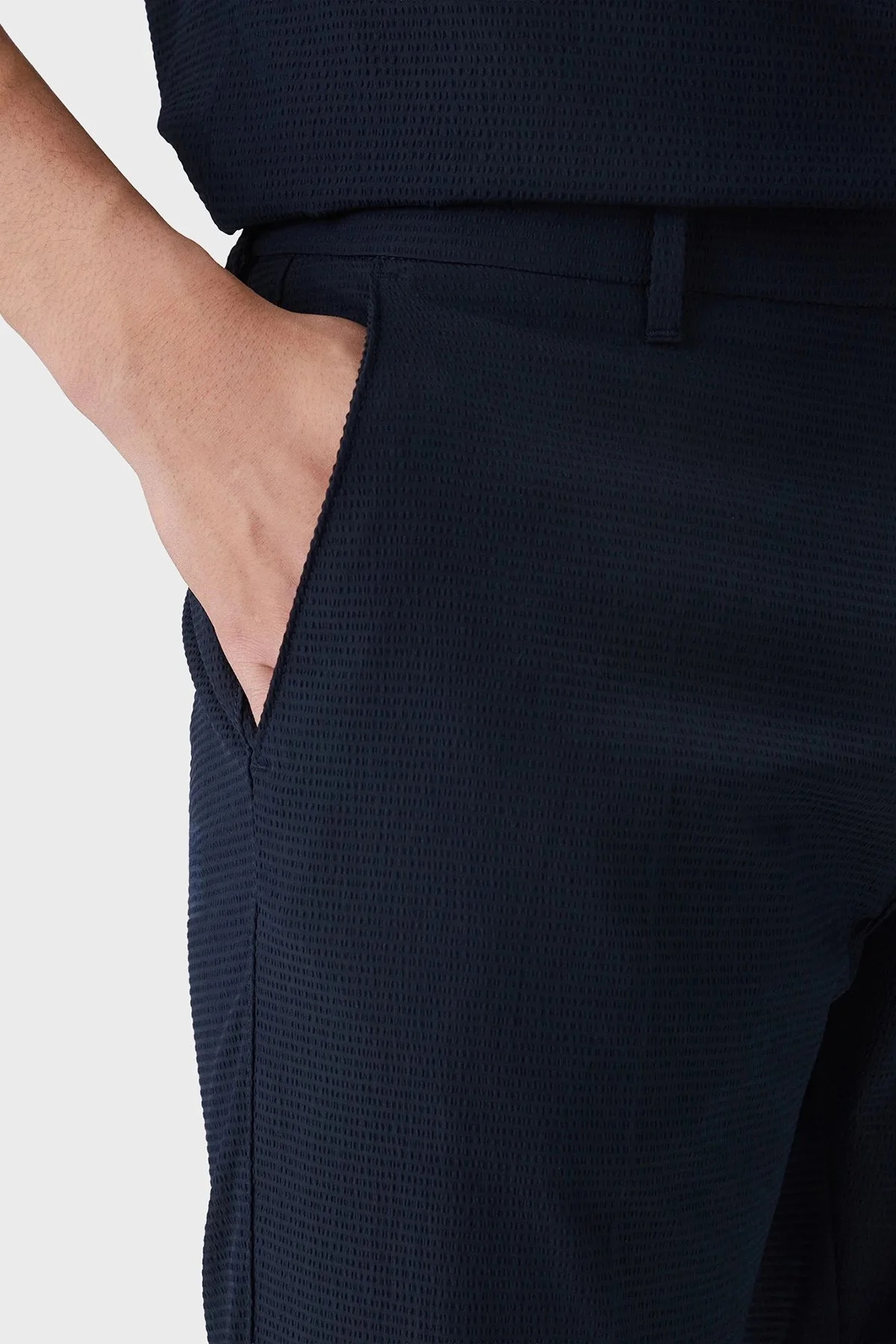 Calvin Klein Regular Fit Normal Bel Düz Paça LV04LF609GCEF Erkek Pantolon LV04LF609G CEF LACİVERT - 5