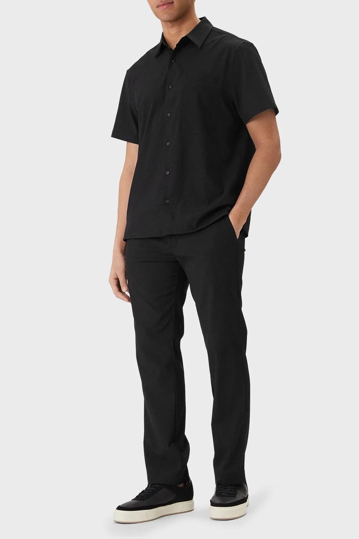 Calvin Klein Regular Fit Normal Bel Düz Paça LV04LF609GUB1 Erkek Pantolon LV04LF609G UB1 SİYAH - 2