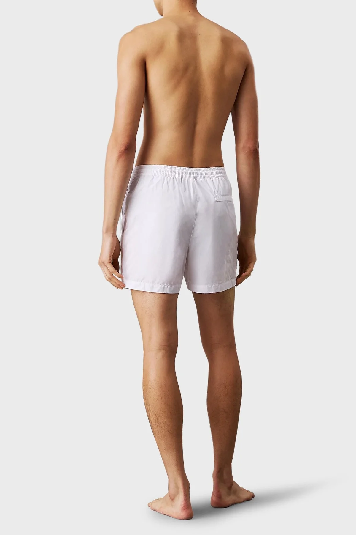 Calvin Klein Regular Fit Normal Bel Hızlı Kuruyan KM0KM01111YAA Erkek Mayo Short KM0KM01111 YAA BEYAZ - 7