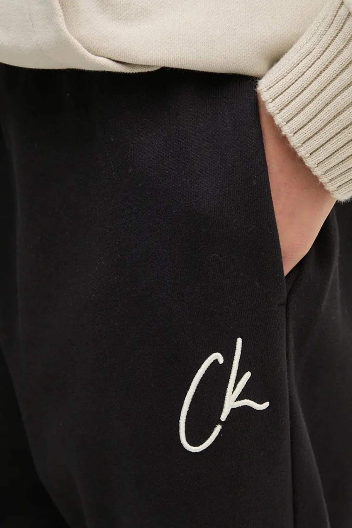 Calvin Klein Regular Fit Pamuklu 20J224441BEH Bayan Eşofman Altı J20J224441 BEH SİYAH - 3