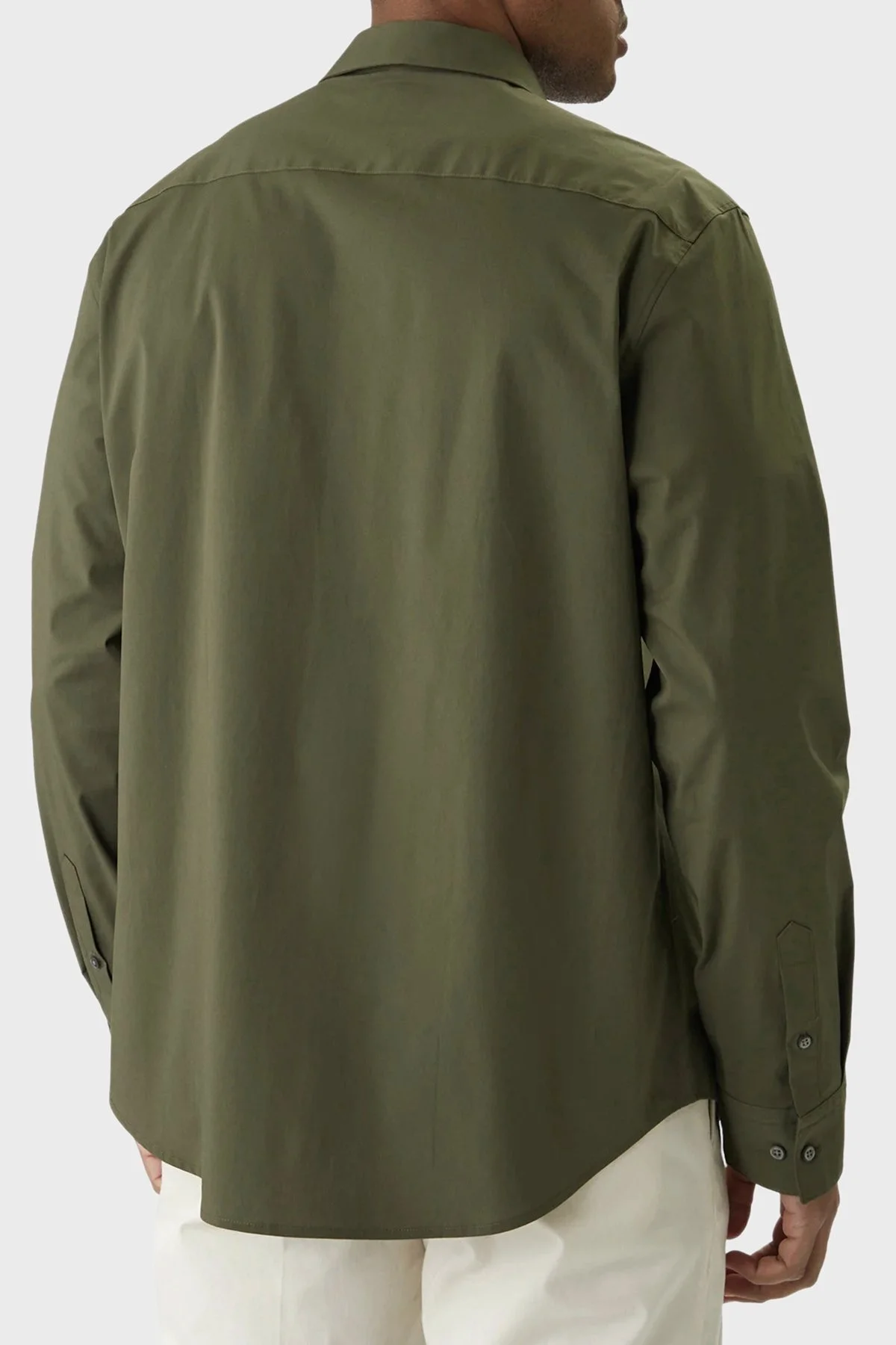 Calvin Klein Regular Fit Pamuklu Uzun Kollu LV04LB148G2E1 Erkek Gömlek LV04LB148G 2E1 HAKİ - 8