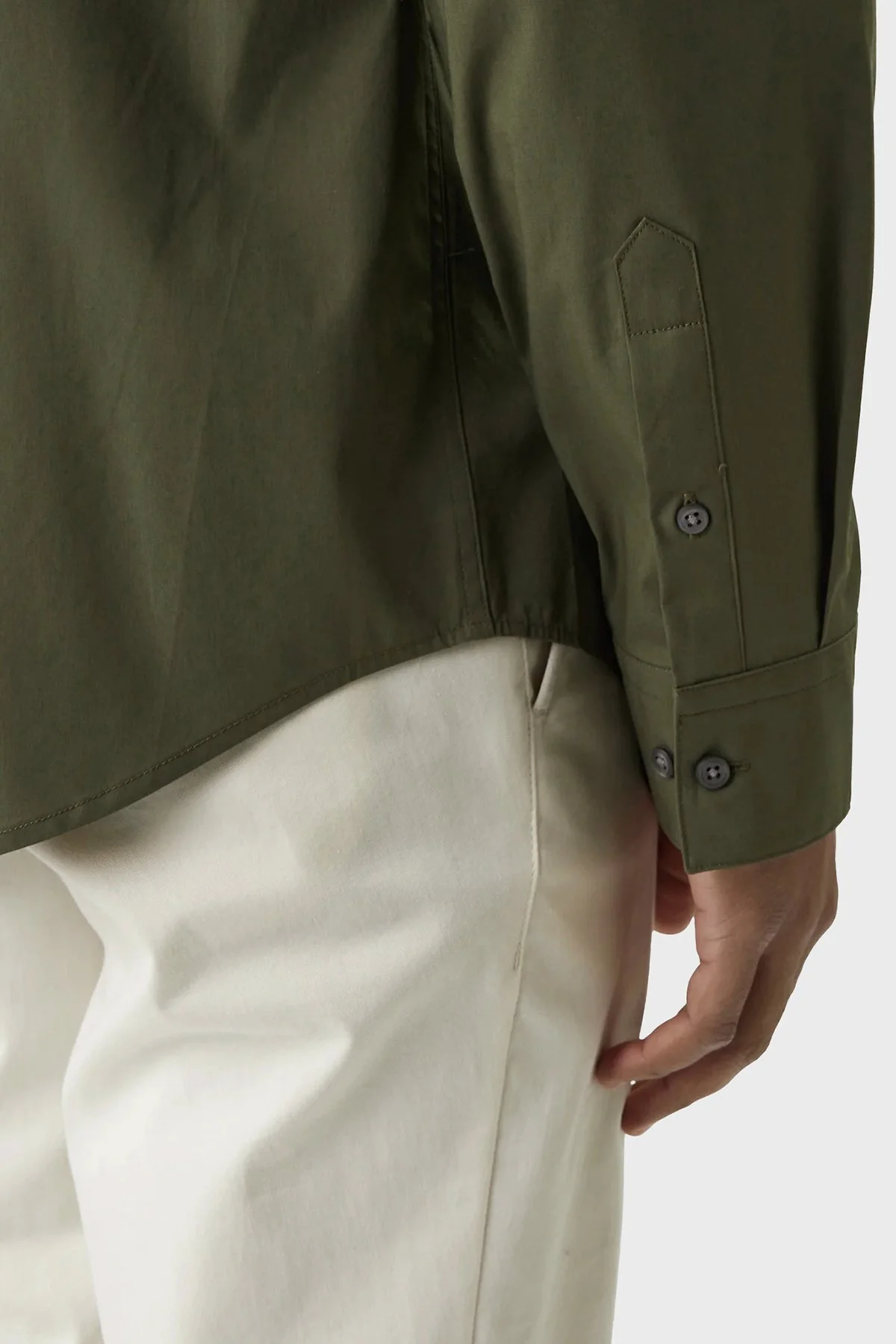 Calvin Klein Regular Fit Pamuklu Uzun Kollu LV04LB148G2E1 Erkek Gömlek LV04LB148G 2E1 HAKİ - 10