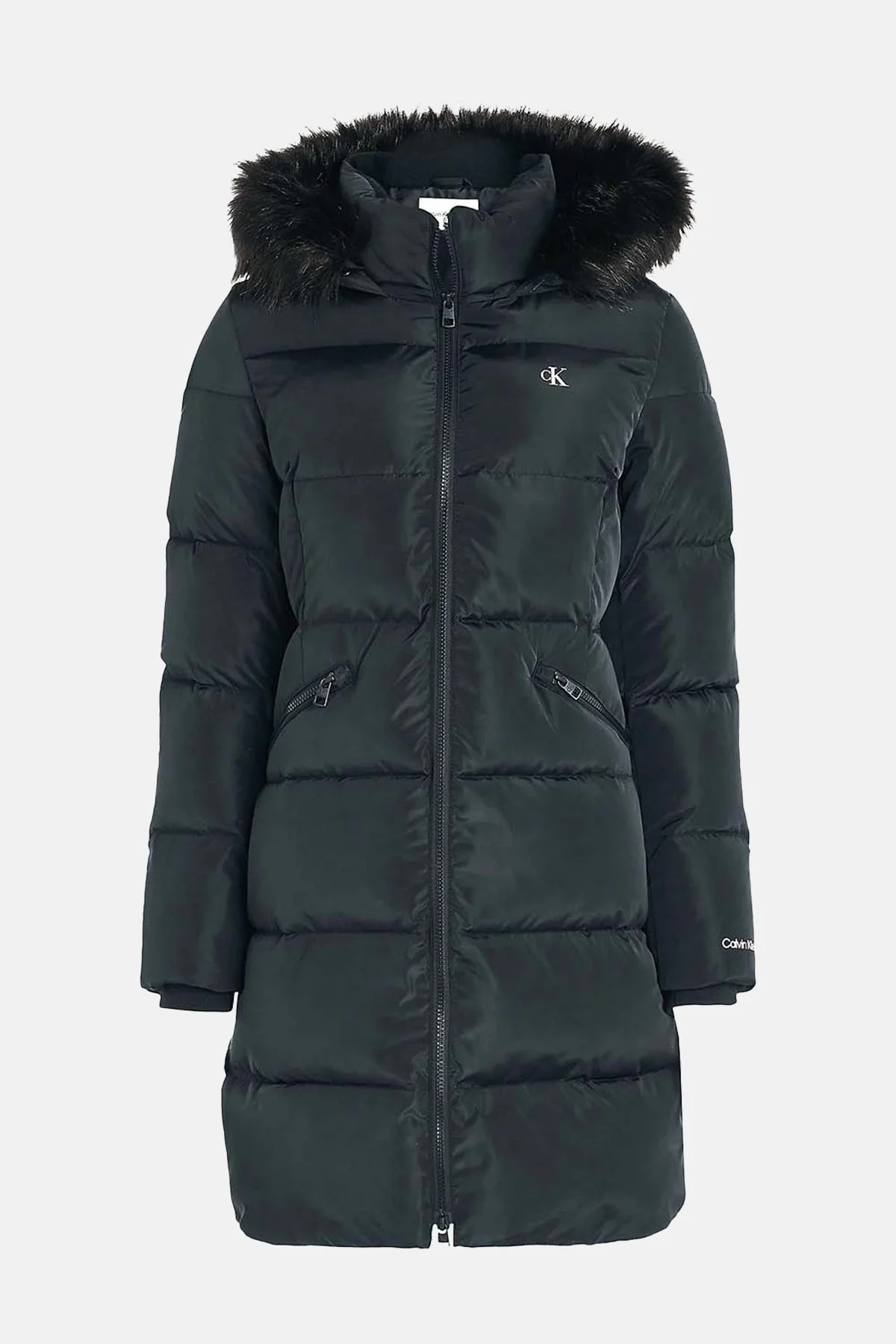 Calvin Klein Regular Fit Su Geçirmez Çıkarılabilir Kapüşonlu J20J221890BEH Bayan Mont J20J221890 BEH SİYAH - 4