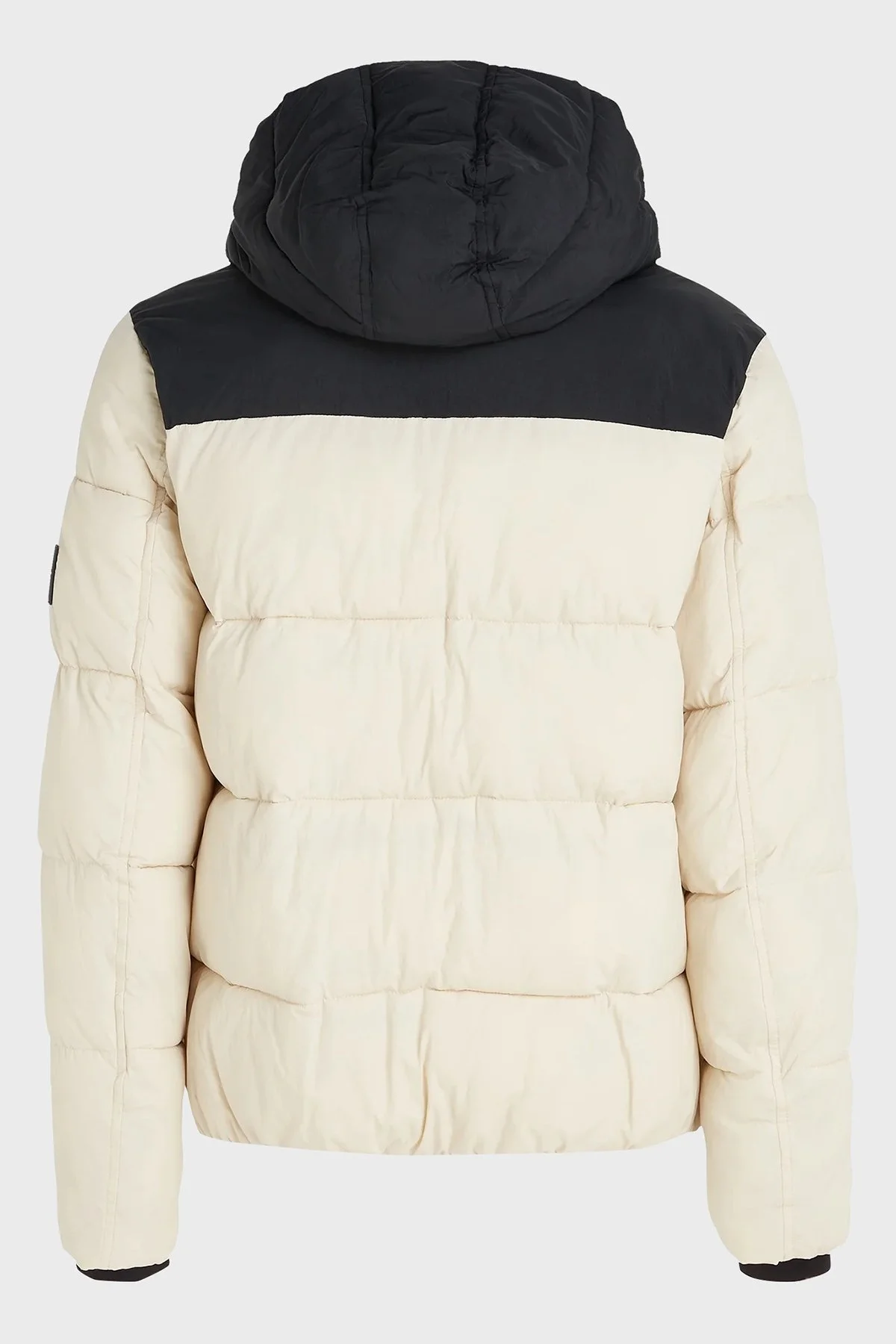 Calvin Klein Regular Fit Yalıtımlı Kapüşonlu Şişme K10K112227ACE Erkek Mont K10K112227 ACE BEJ-SİYAH - 5