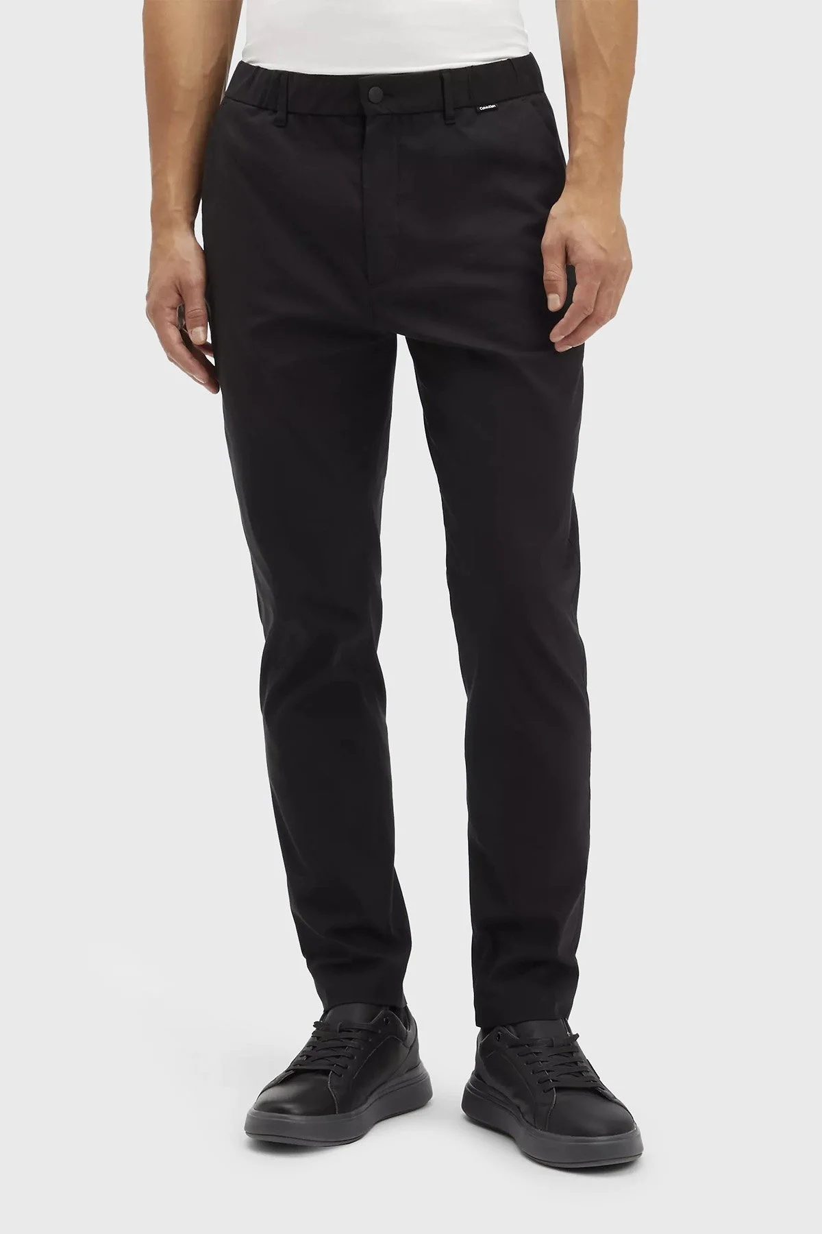 Calvin Klein Regular Fit Yüksek Bel K10K113321BEH Erkek Pantolon K10K113321 BEH SİYAH - 1