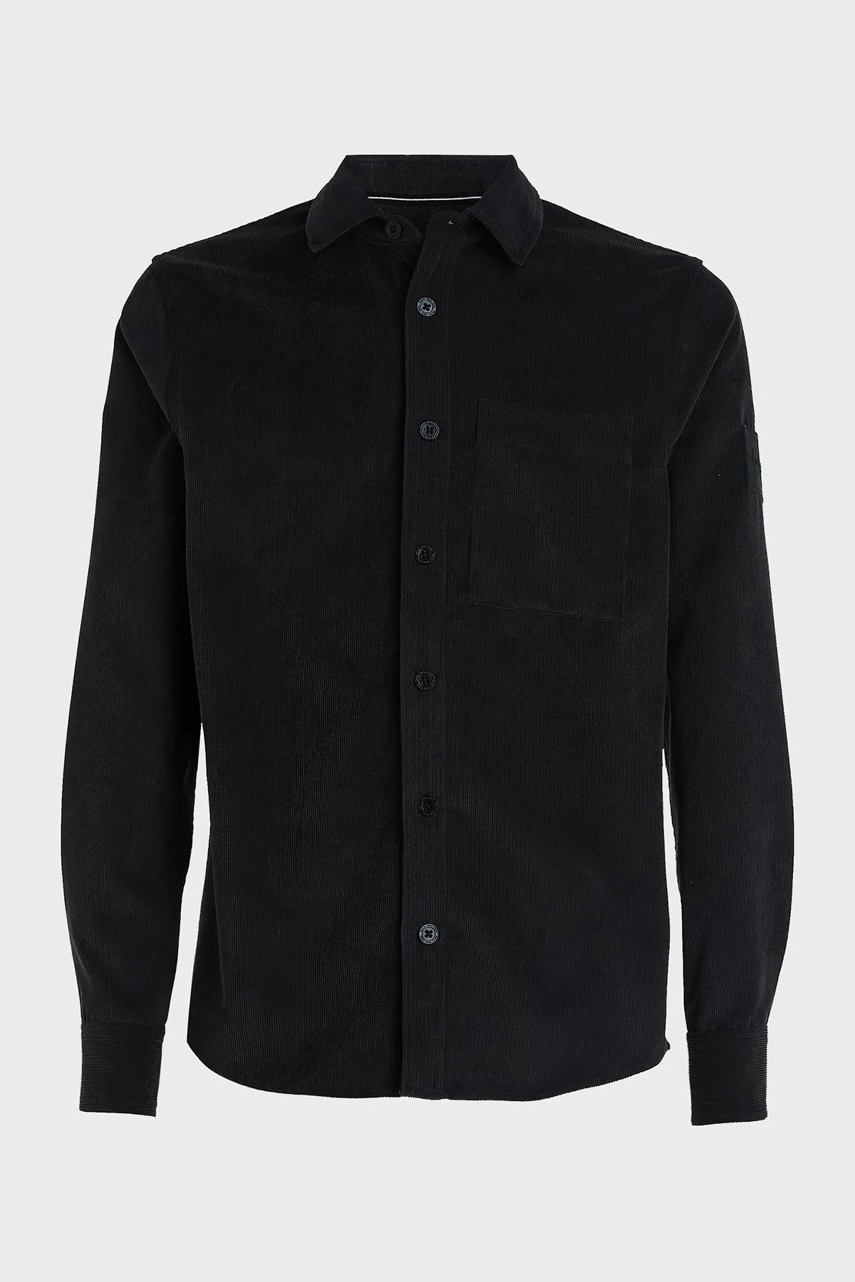 Calvin Klein Regular Fit Yumuşak Kadife J30J324394BEH Erkek Gömlek J30J324394 BEH SİYAH - 5