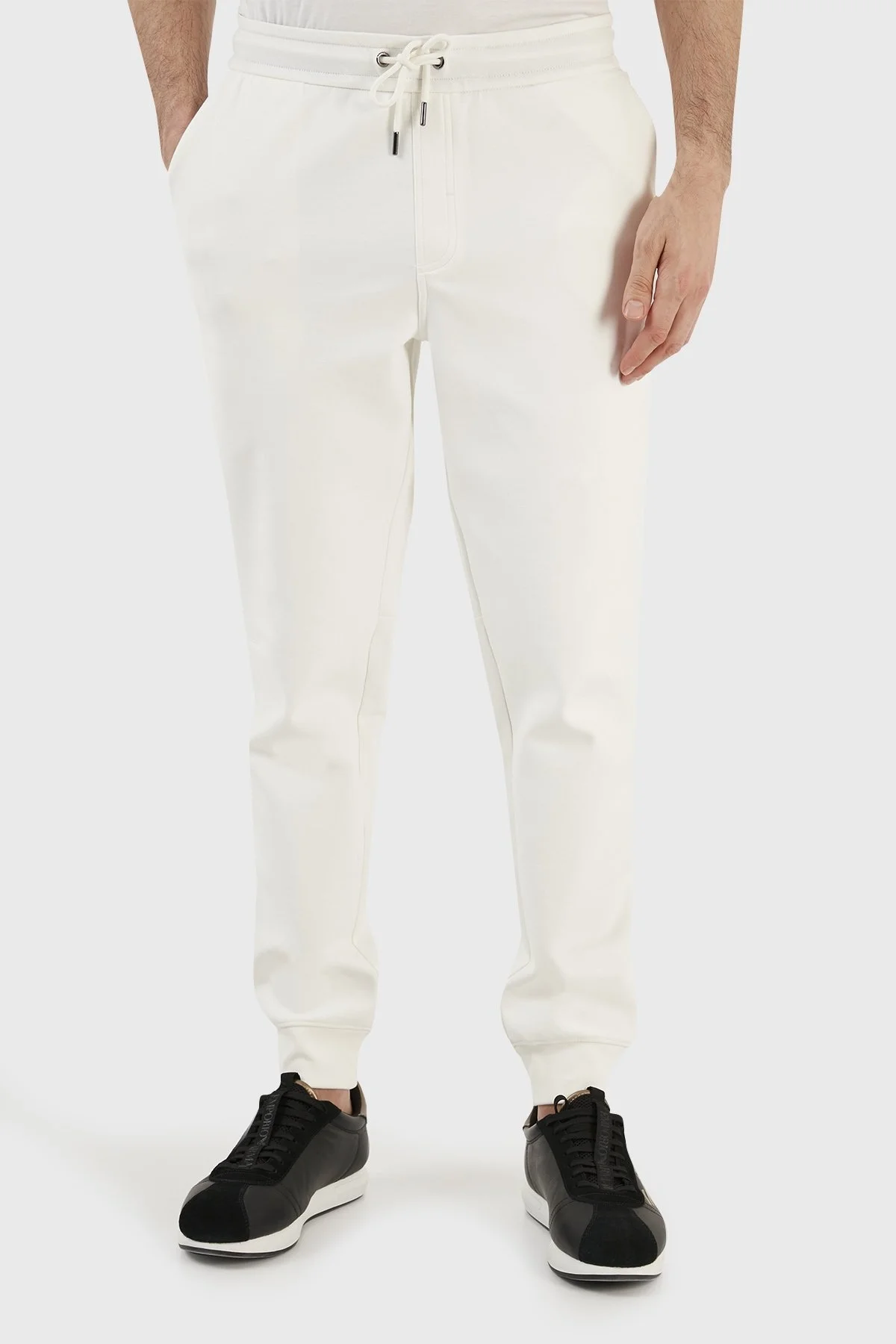 Calvin Klein Relaxed Fit Elastik Bel Bantlı Pamuklu Jogger K10K108047YAH Erkek Pantolon K10K108047 YAH EKRU - 2