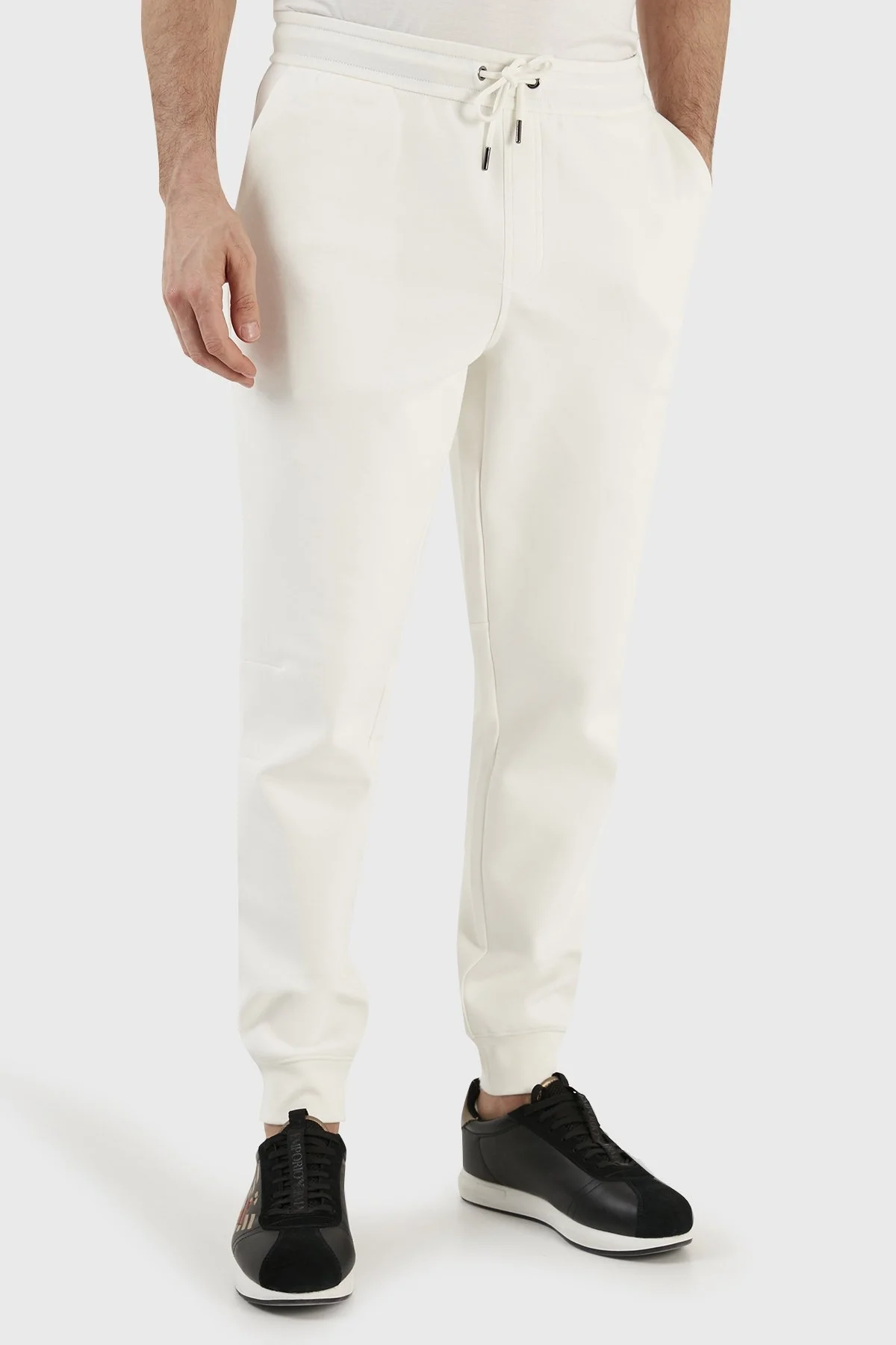 Calvin Klein Relaxed Fit Elastik Bel Bantlı Pamuklu Jogger K10K108047YAH Erkek Pantolon K10K108047 YAH EKRU - 3