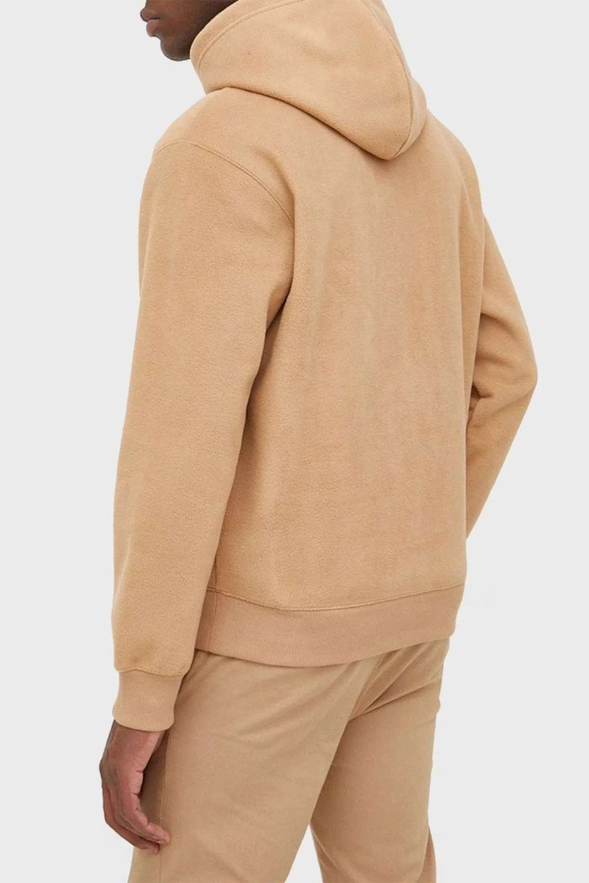 Calvin Klein Relaxed Fit Pamuklu Kapüşonlu Kanguru Cepli Erkek Sweat J30J322193 GV7 CAMEL - 3