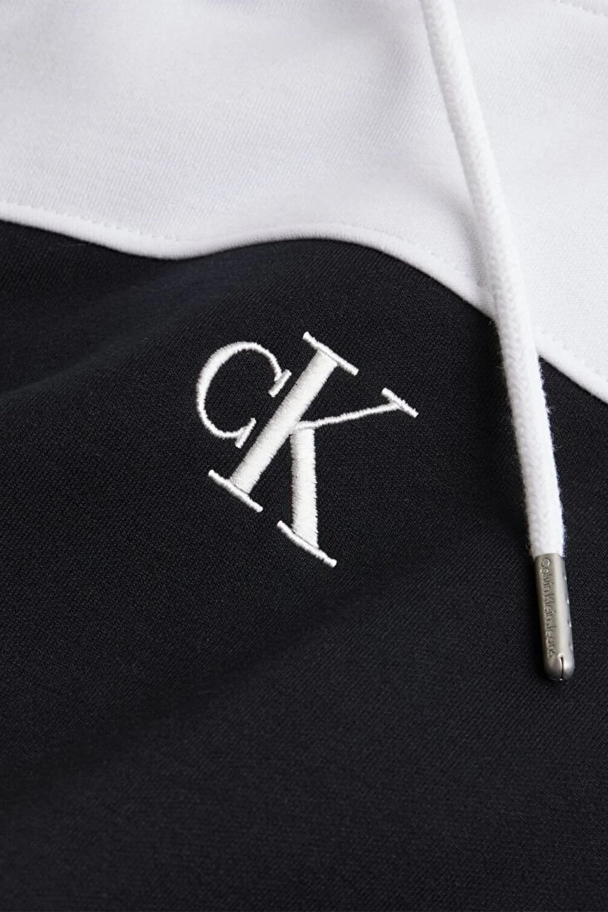 Calvin Klein Renk Bloklu Regular Fit Kapüşonlu J20J221410BEH Bayan Elbise J20J221410 BEH SİYAH - 2