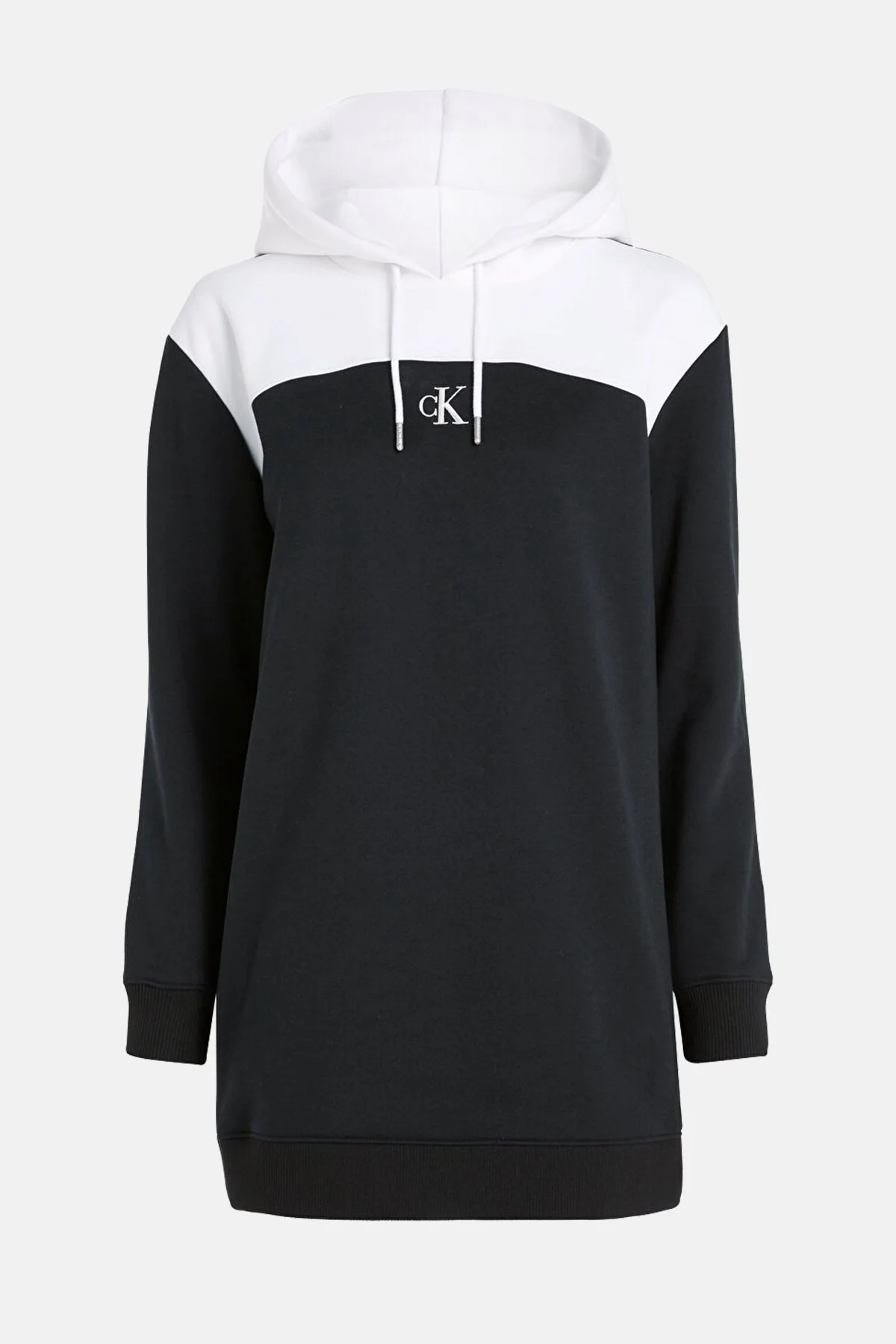 Calvin Klein Renk Bloklu Regular Fit Kapüşonlu J20J221410BEH Bayan Elbise J20J221410 BEH SİYAH - 3