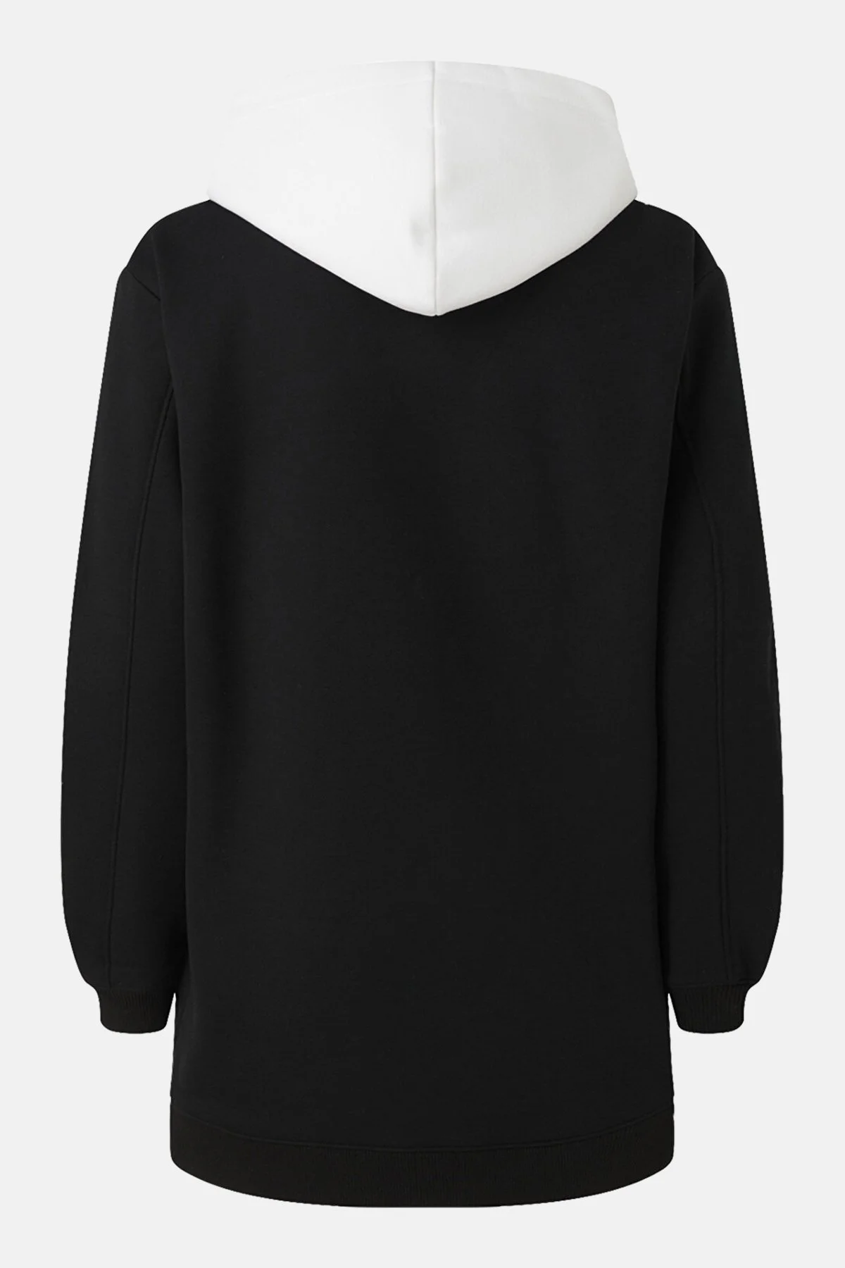 Calvin Klein Renk Bloklu Regular Fit Kapüşonlu J20J221410BEH Bayan Elbise J20J221410 BEH SİYAH - 4