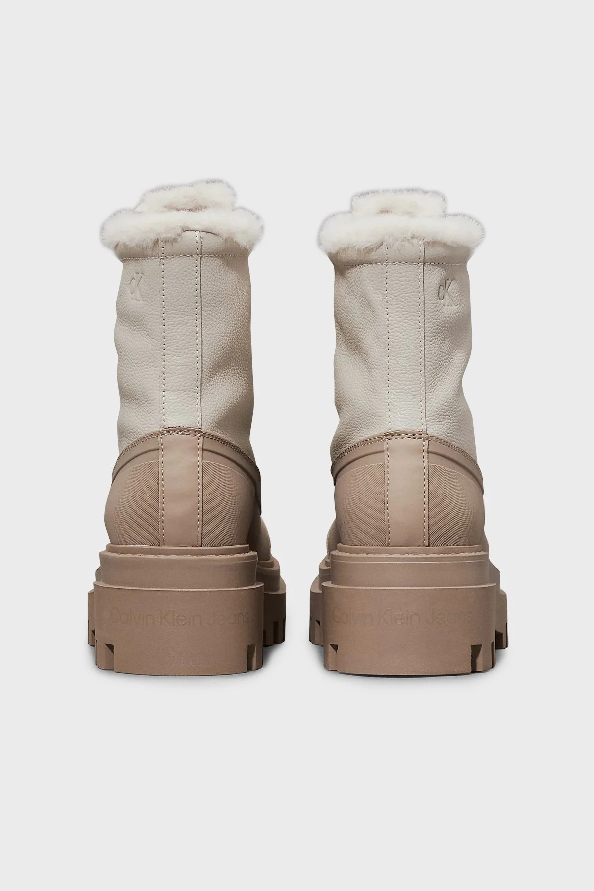 Calvin Klein Renk Bloklu Tırtıklı Platform Taban YW0YW015570HG Bayan Bot YW0YW01557 0HG BEJ - 11