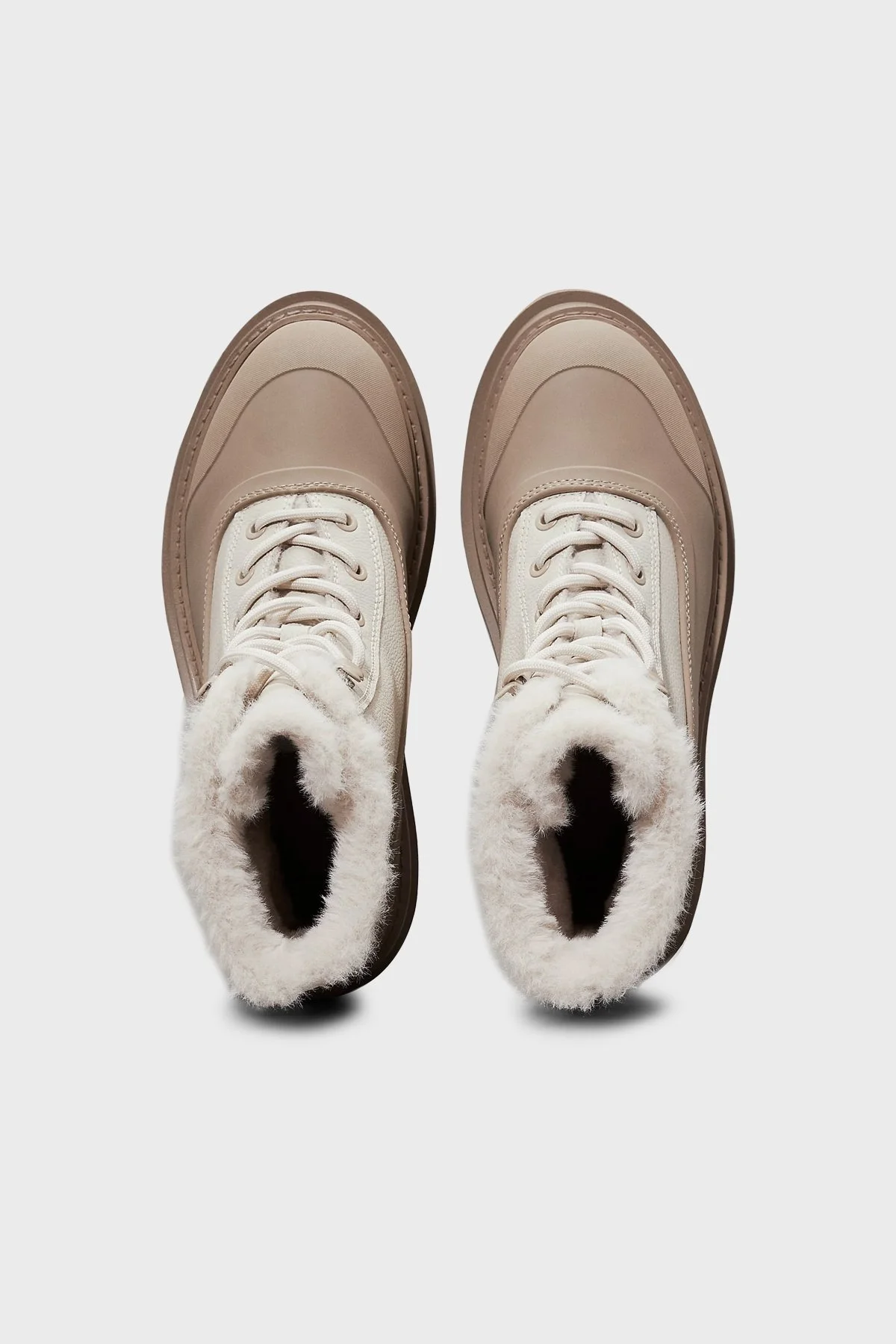 Calvin Klein Renk Bloklu Tırtıklı Platform Taban YW0YW015570HG Bayan Bot YW0YW01557 0HG BEJ - 12