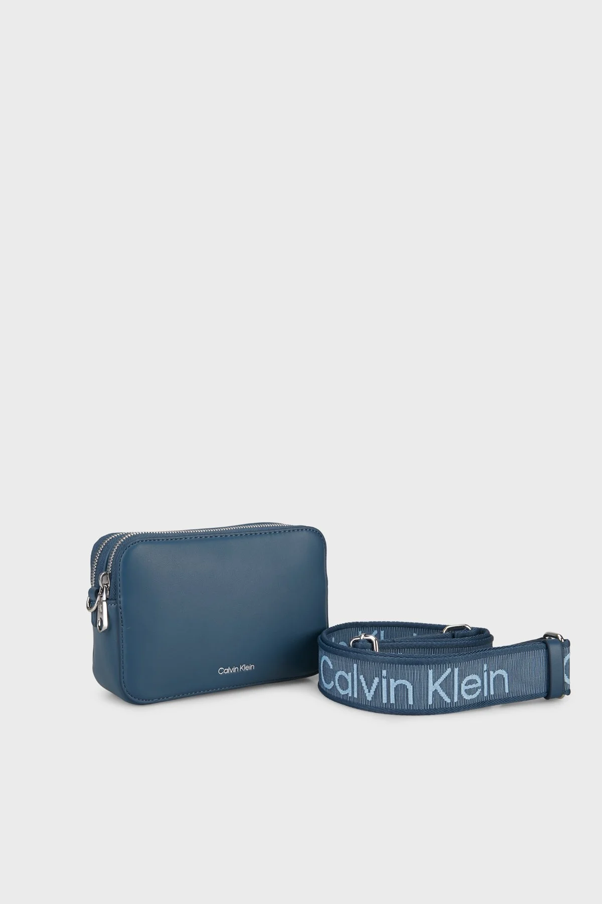 Calvin Klein Signature Logo Strap Çıkarılabilir Askılı LV04F3165GRO3 Kadın Çanta LV04F3165G RO3 LACİVERT - 3