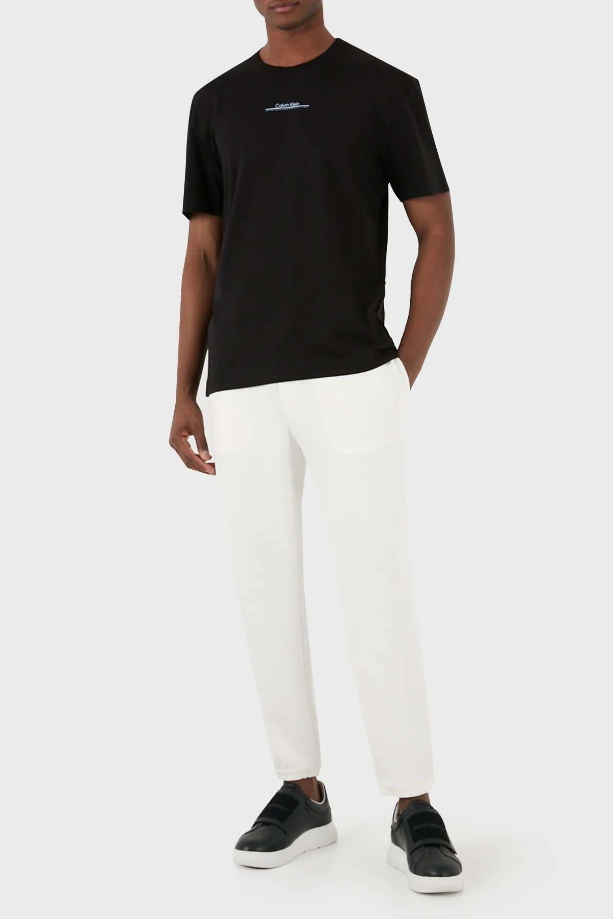 Calvin Klein Sırt Baskılı Bisiklet Yaka Pamuklu Regular Fit K10K112486BEH Erkek T Shirt K10K112486 BEH SİYAH - 4