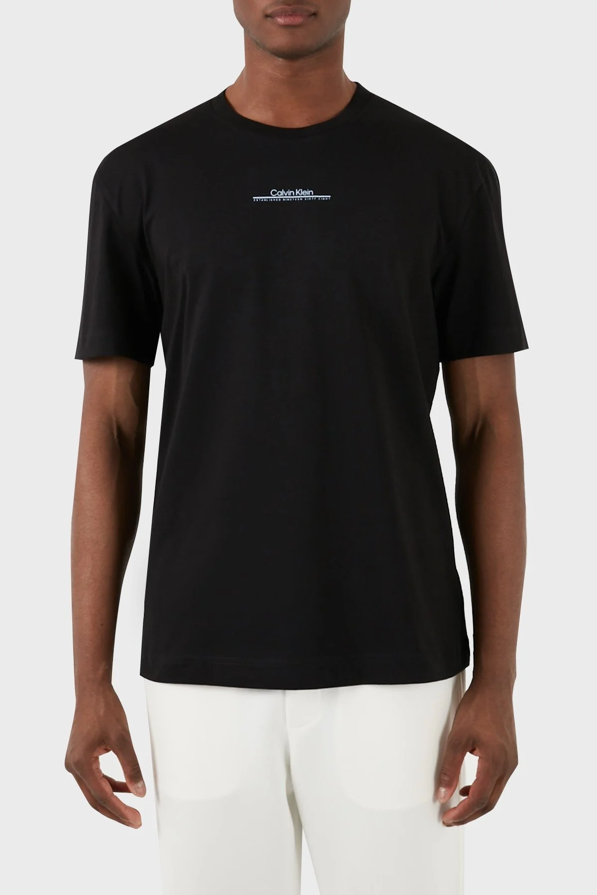 Calvin Klein Sırt Baskılı Bisiklet Yaka Pamuklu Regular Fit K10K112486BEH Erkek T Shirt K10K112486 BEH SİYAH - 6