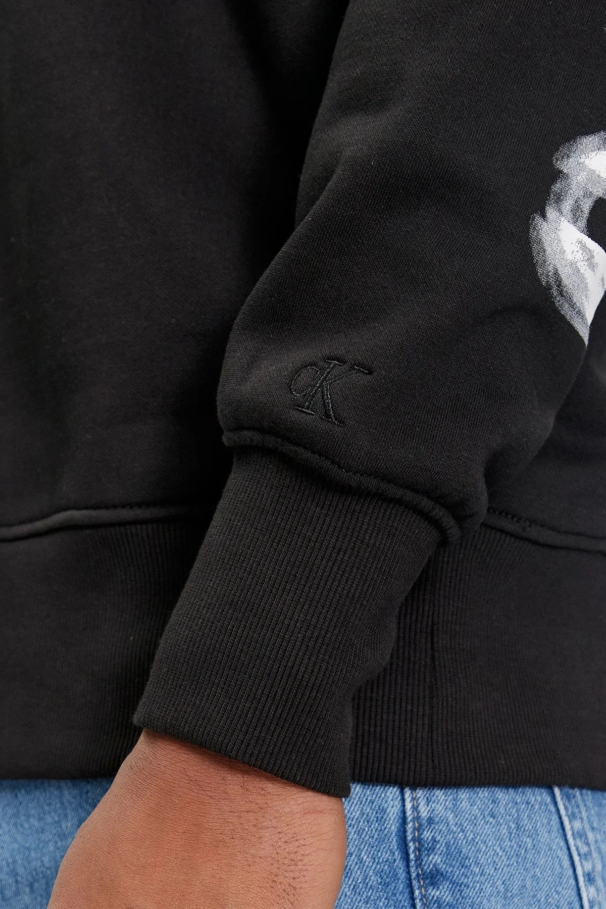Calvin Klein Sırt Baskılı Kapüşonlu Pamuklu Regular Fit J30J324629BEH Erkek Sweat J30J324629 BEH SİYAH - 10