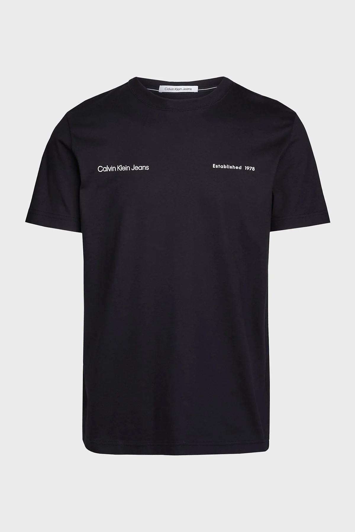 Calvin Klein Sırt Baskılı Pamuklu Bisiklet Yaka Regular Fit J30J325489BEH Erkek T Shirt J30J325489 BEH SİYAH - 5
