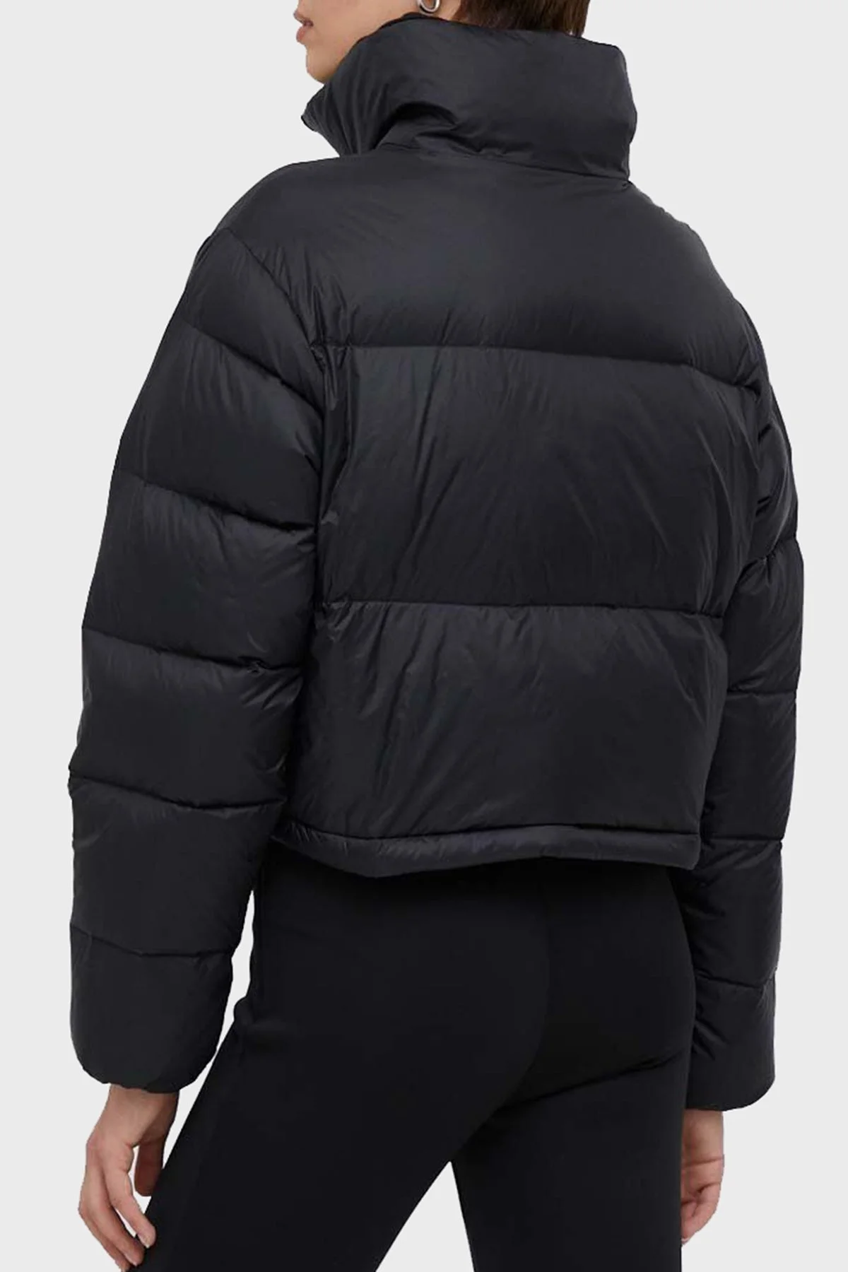 Calvin Klein Siyah Detaylı Dik Yaka J20J22164BEH Bayan Mont J20J221649 BEH SİYAH - 2