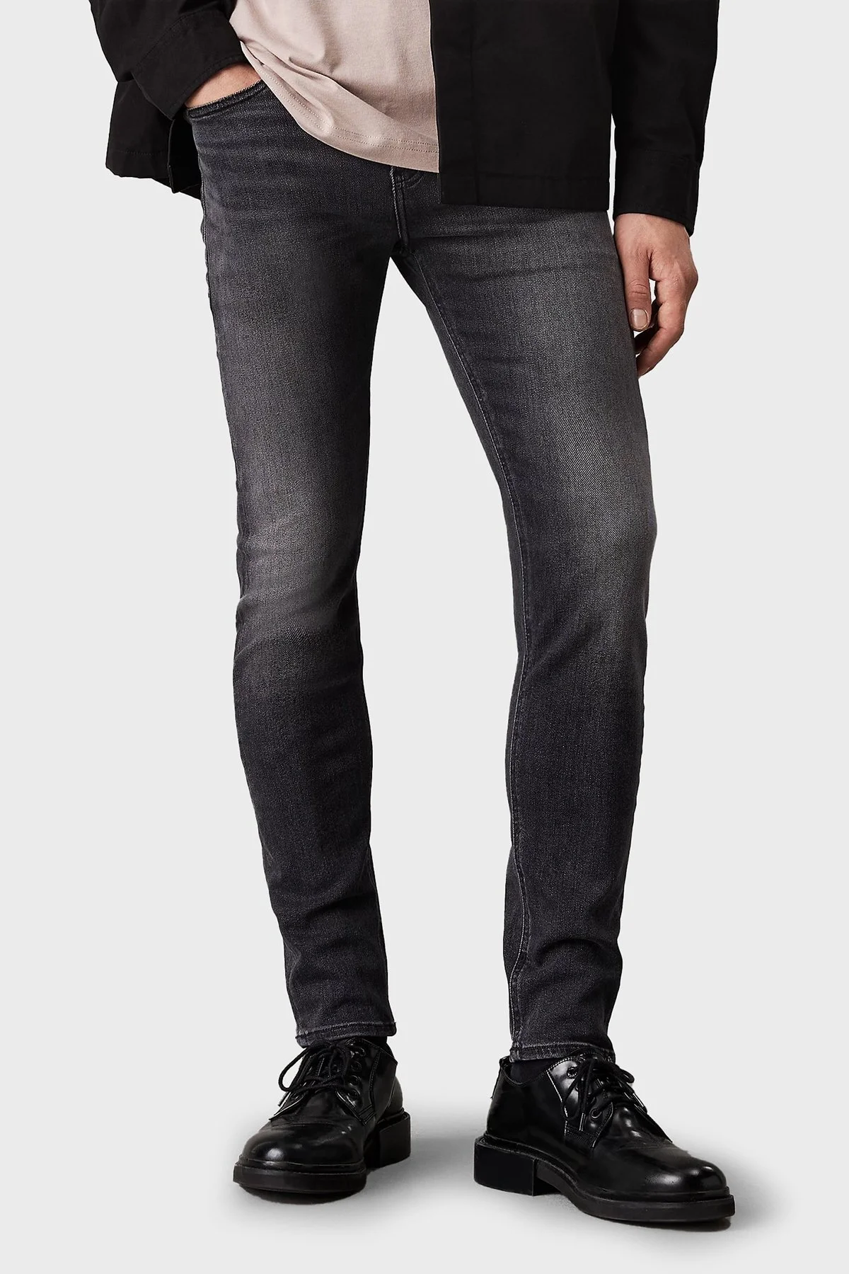 Calvin Klein Skinny Fit Normal Bel Dar Paça Jeans J30J3265281BY Erkek Kot Pantolon J30J326528 1BY SİYAH - 6