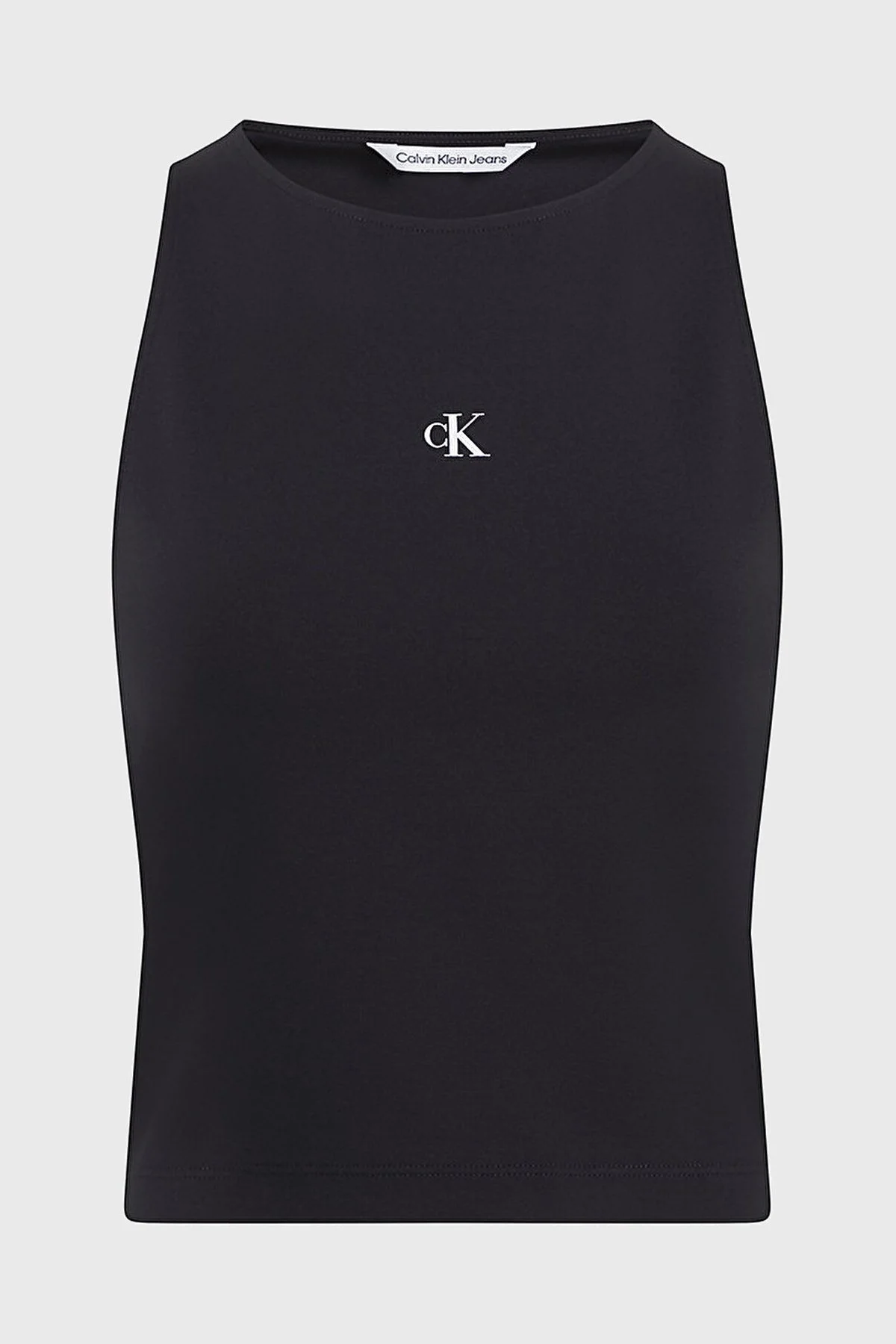 Calvin Klein Slim Fit Cut Out Kolsuz J20J223107BEH Bayan Top J20J223107 BEH SİYAH - 5