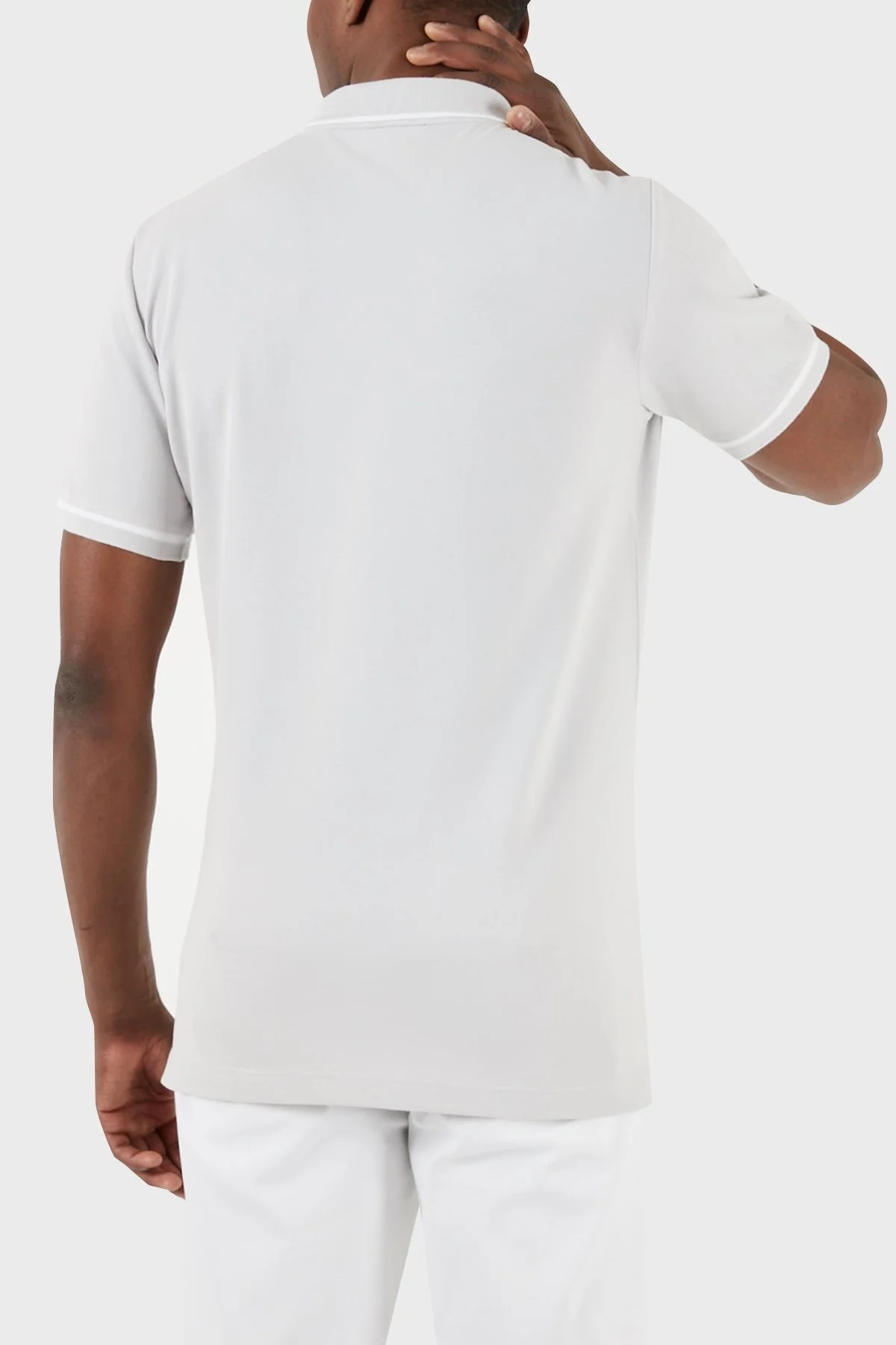 Calvin Klein Slim Fit Düğmeli J30J315603PC8 Erkek Polo Yaka T Shirt J30J315603 PC8 GRİ - 2