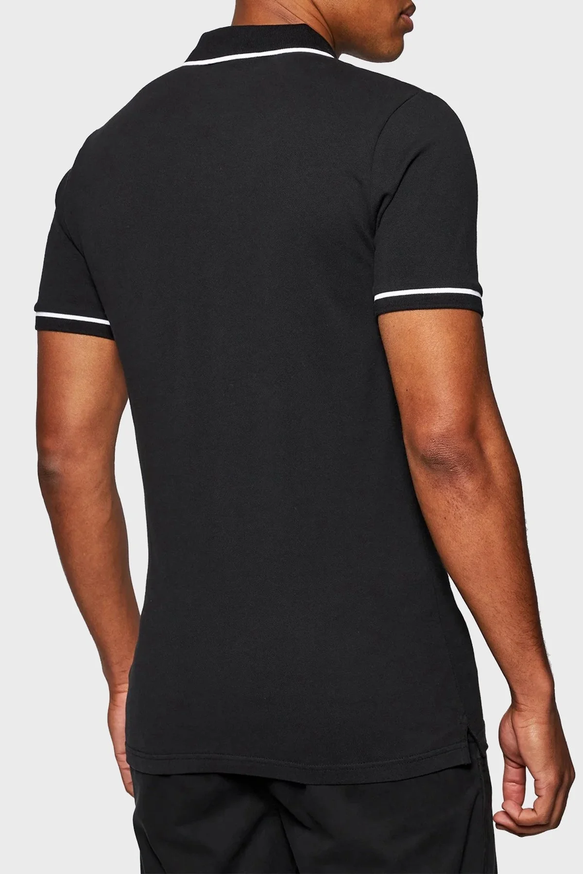 Calvin Klein Pamuklu Slim Fit Düğmeli Yaka Erkek Polo T Shirt J30J315603 BAE SİYAH - 3