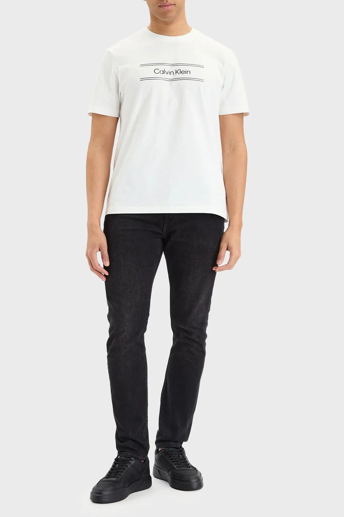 Calvin Klein Slim Fit Düşük Bel Dar Paça Jeans LV04RG713GZCG Erkek Kot Pantolon LV04RG713G ZCG SİYAH - 2